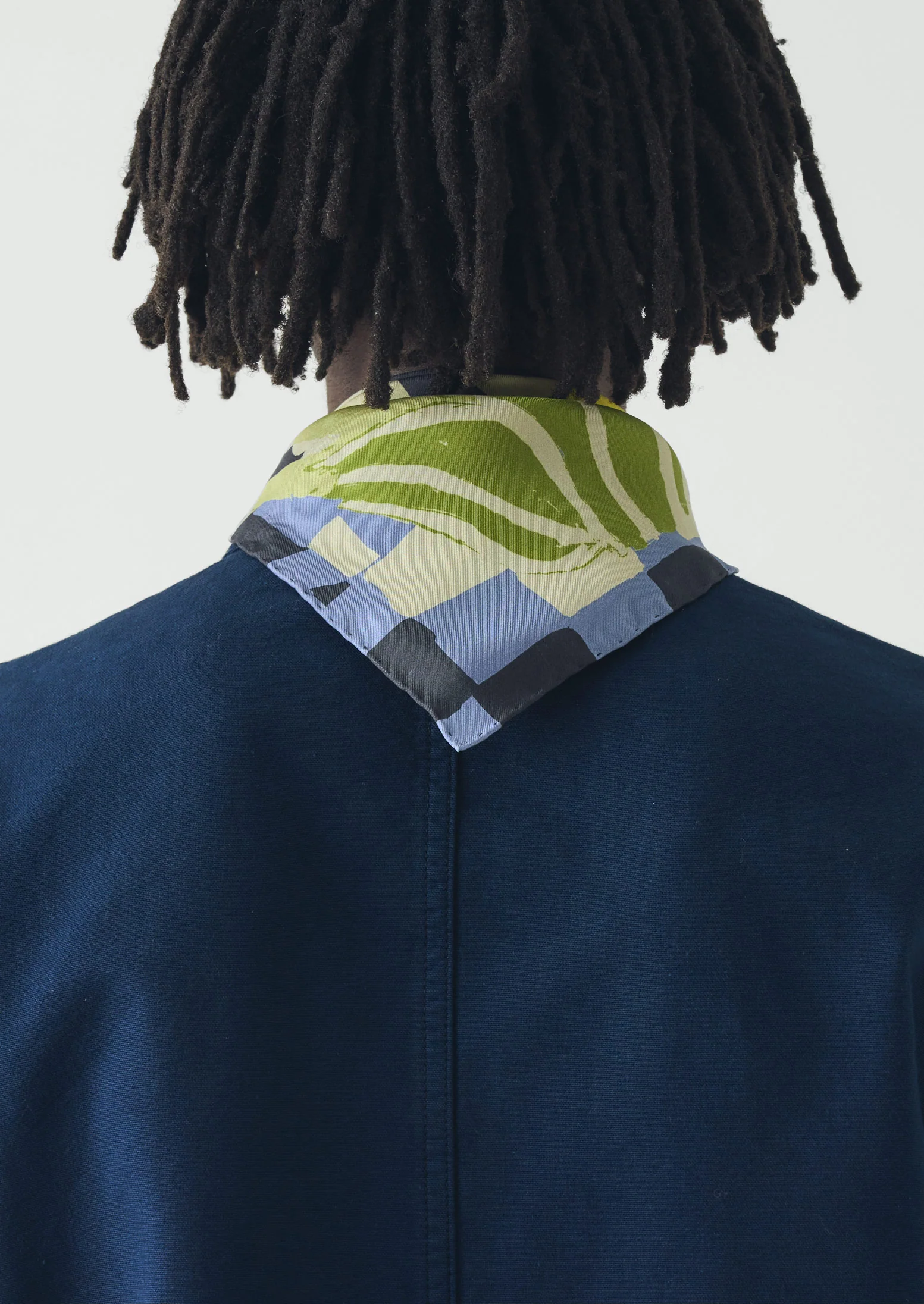 Abstract Still Life Silk Bandana | Multi - Image 4