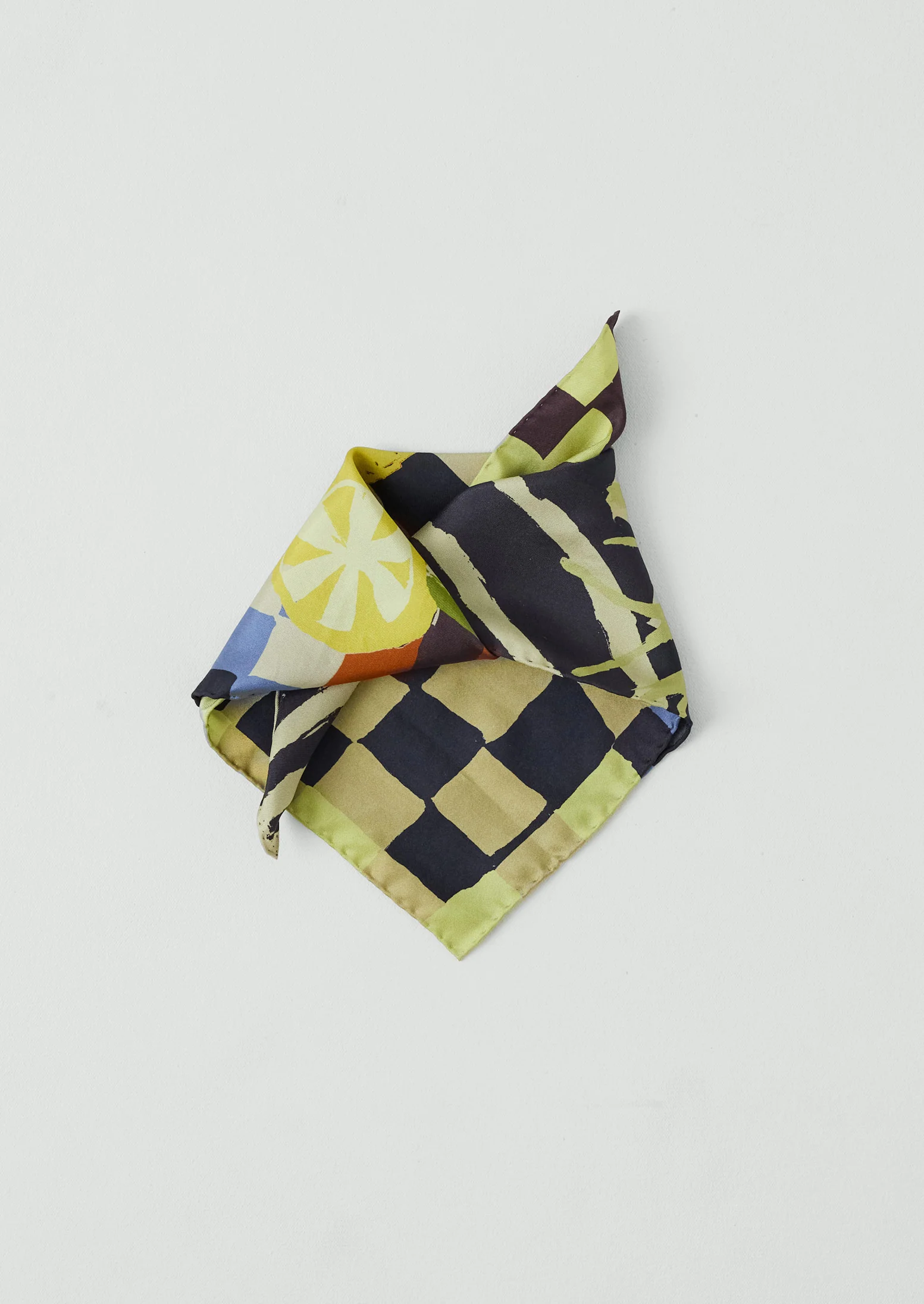 Abstract Still Life Silk Bandana | Multi - Image 8
