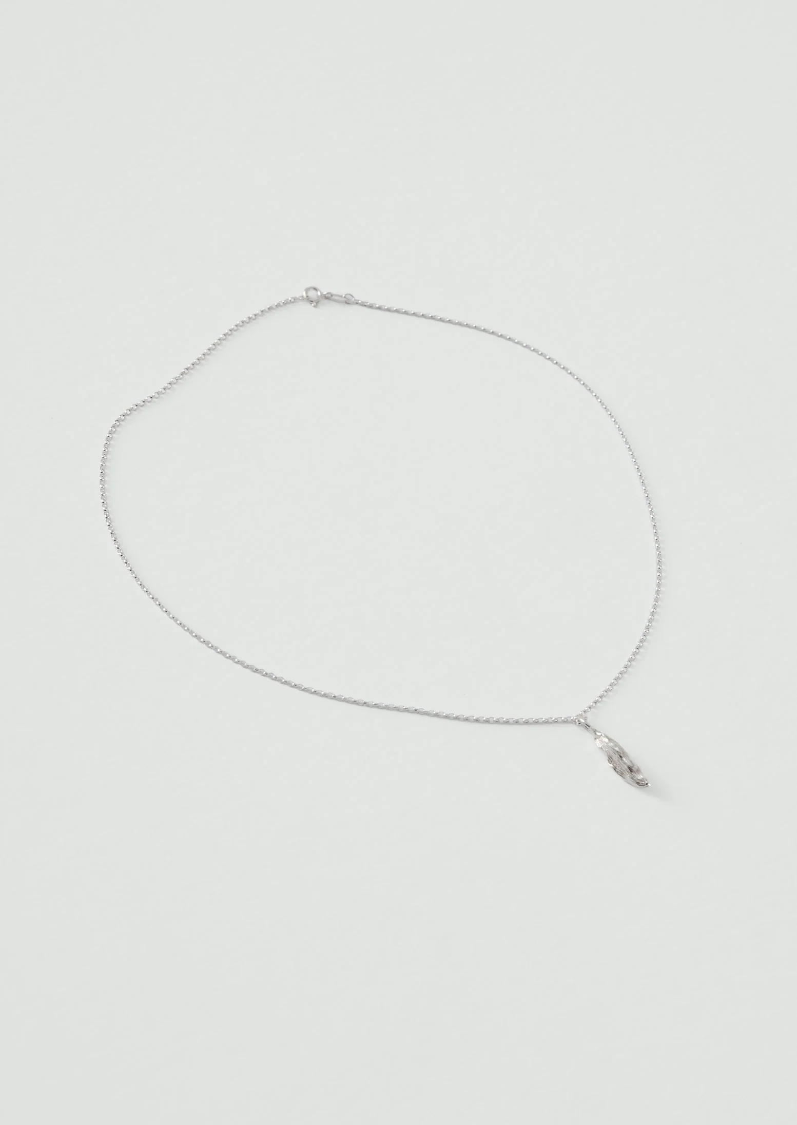 Alba Silver Cardamom Pod Necklace | Silver - Image 5