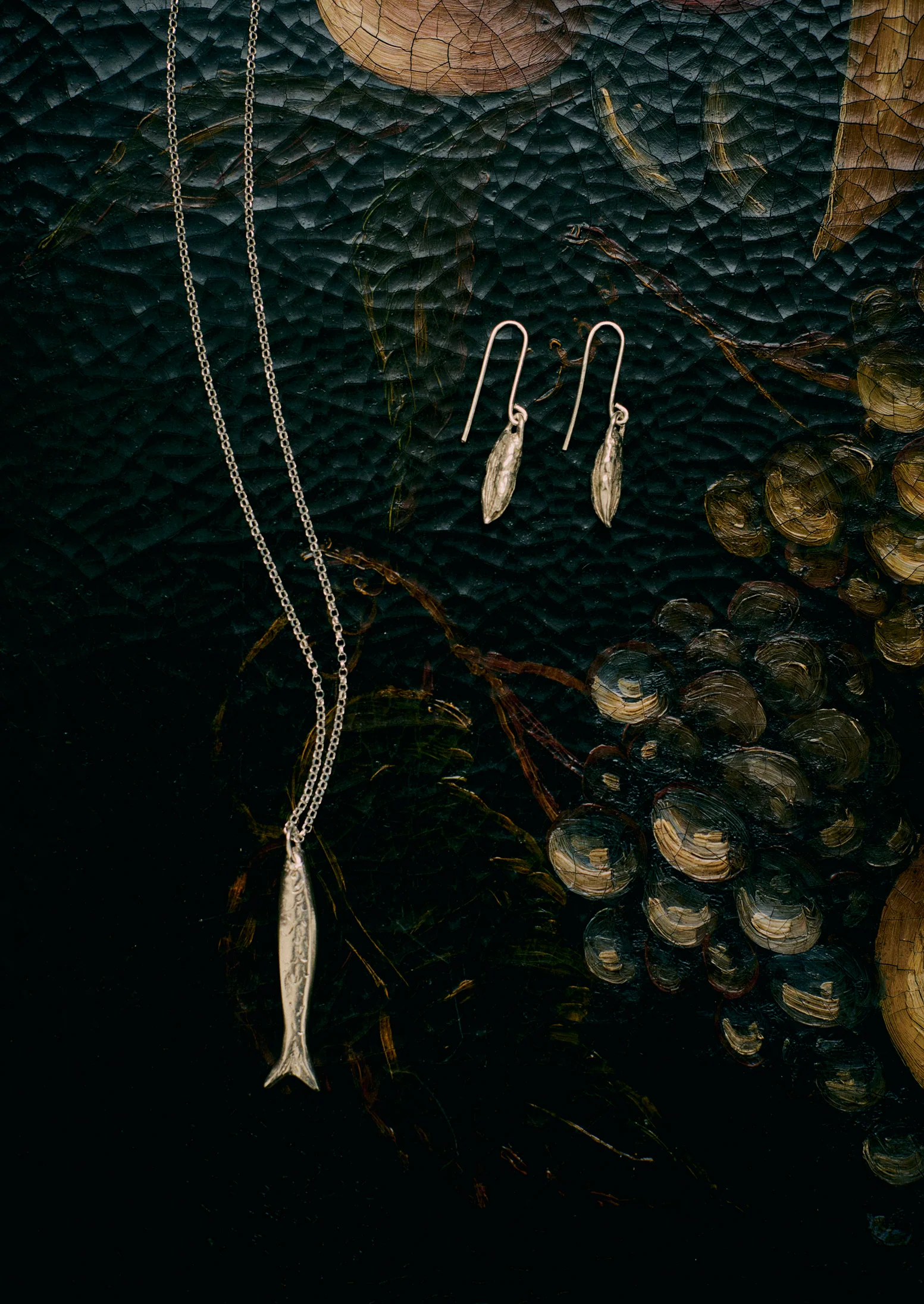 Alba Silver Fish Pendant Necklace | Silver - Image 4