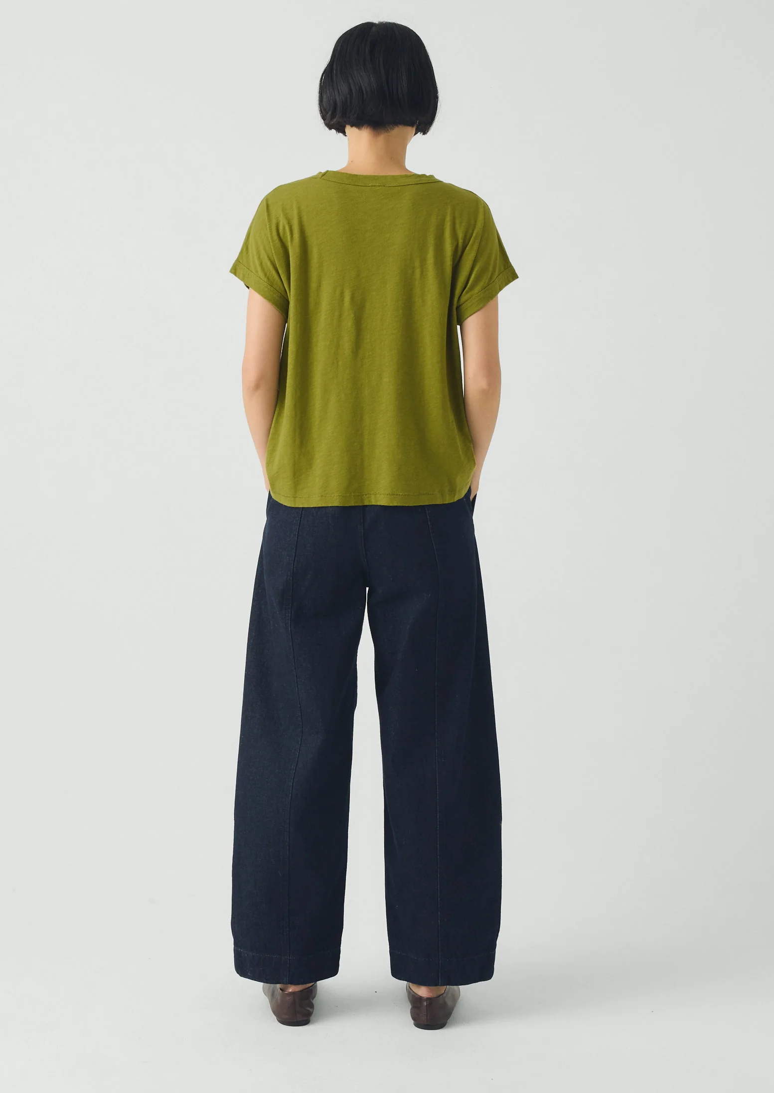 Alda Organic Cotton Easy Tee | Olive - Image 3
