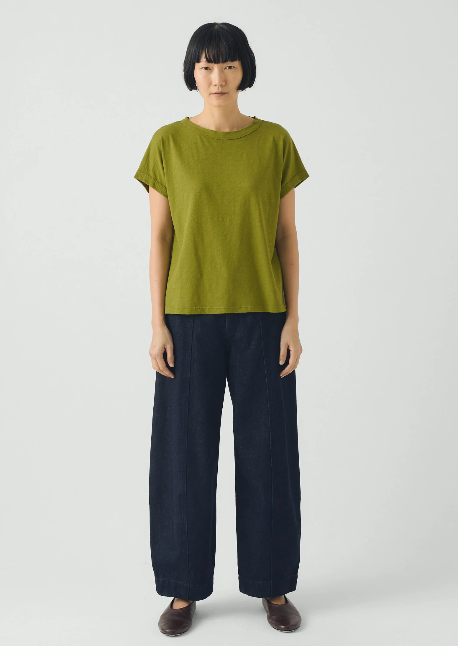 Alda Organic Cotton Easy Tee | Olive - Image 6