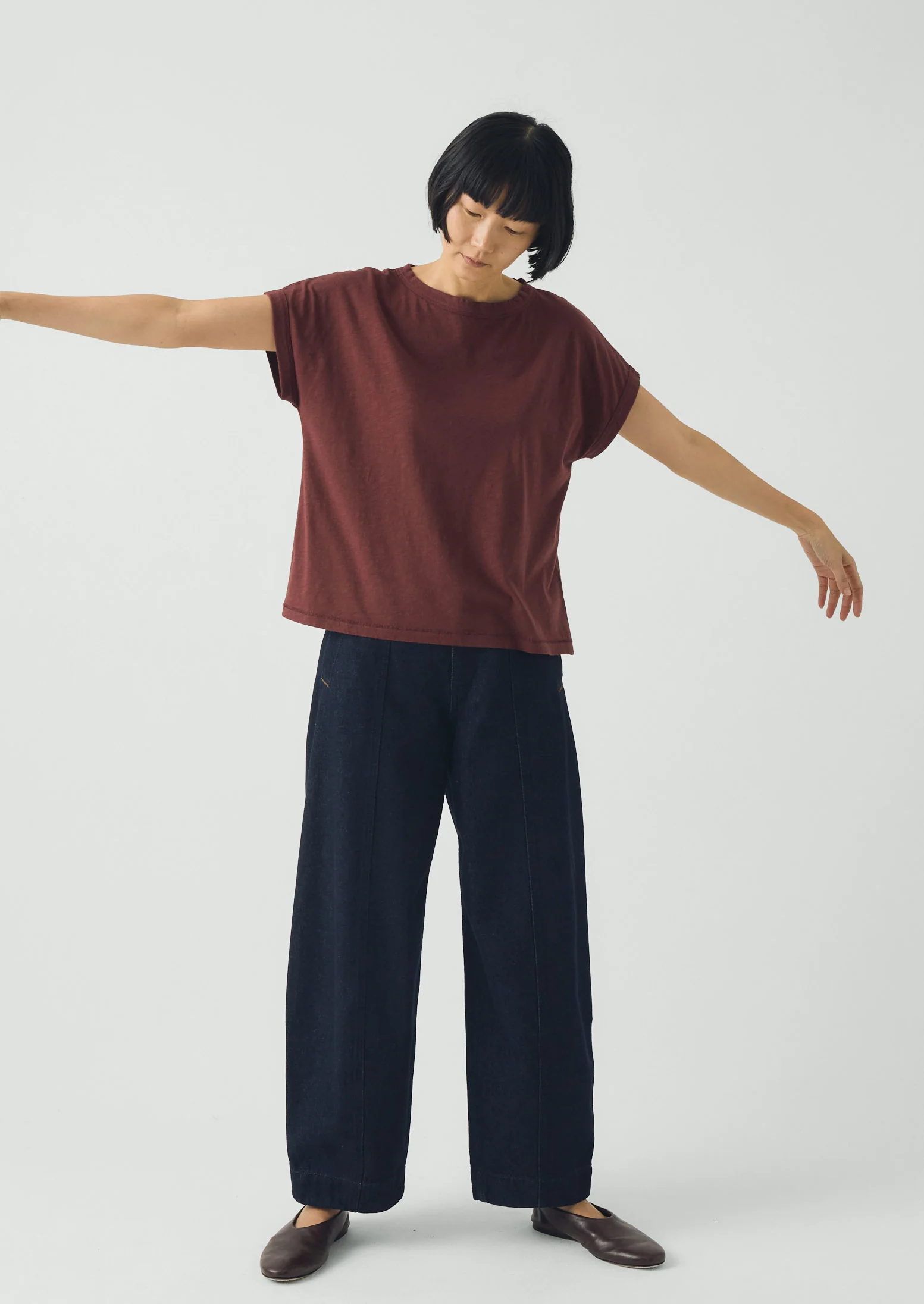 Alda Organic Cotton Easy Tee | Radicchio - Image 2