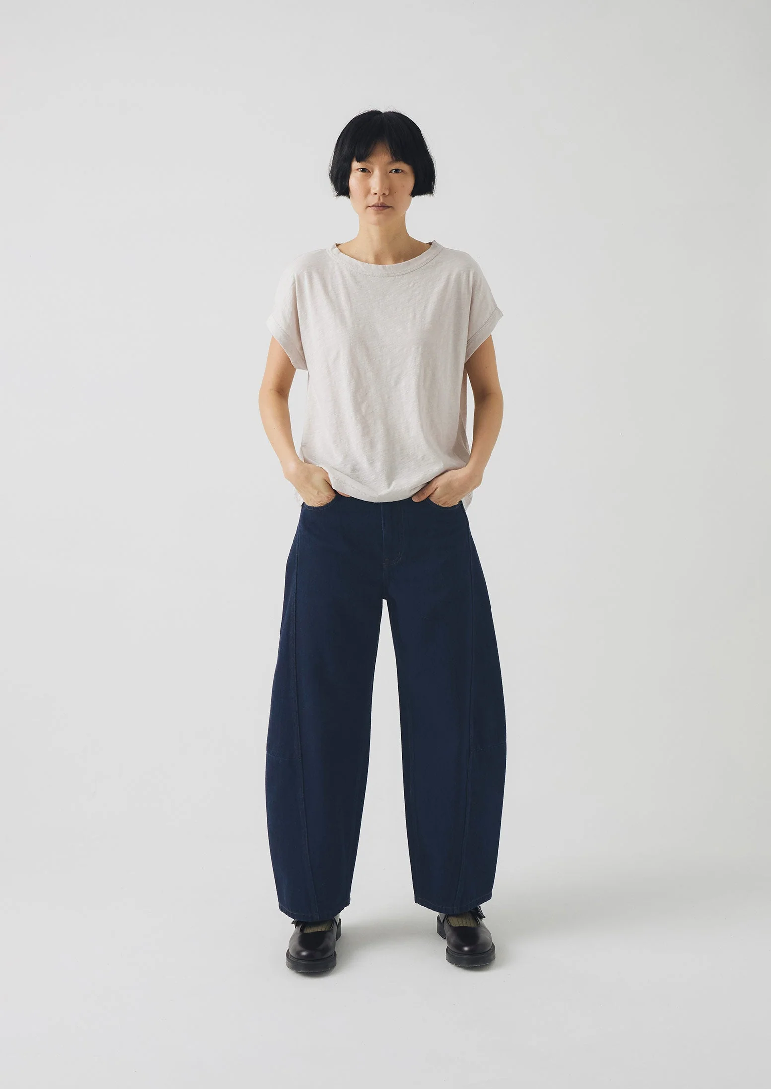 Alda Organic Cotton Easy Tee | Pebble - Image 2