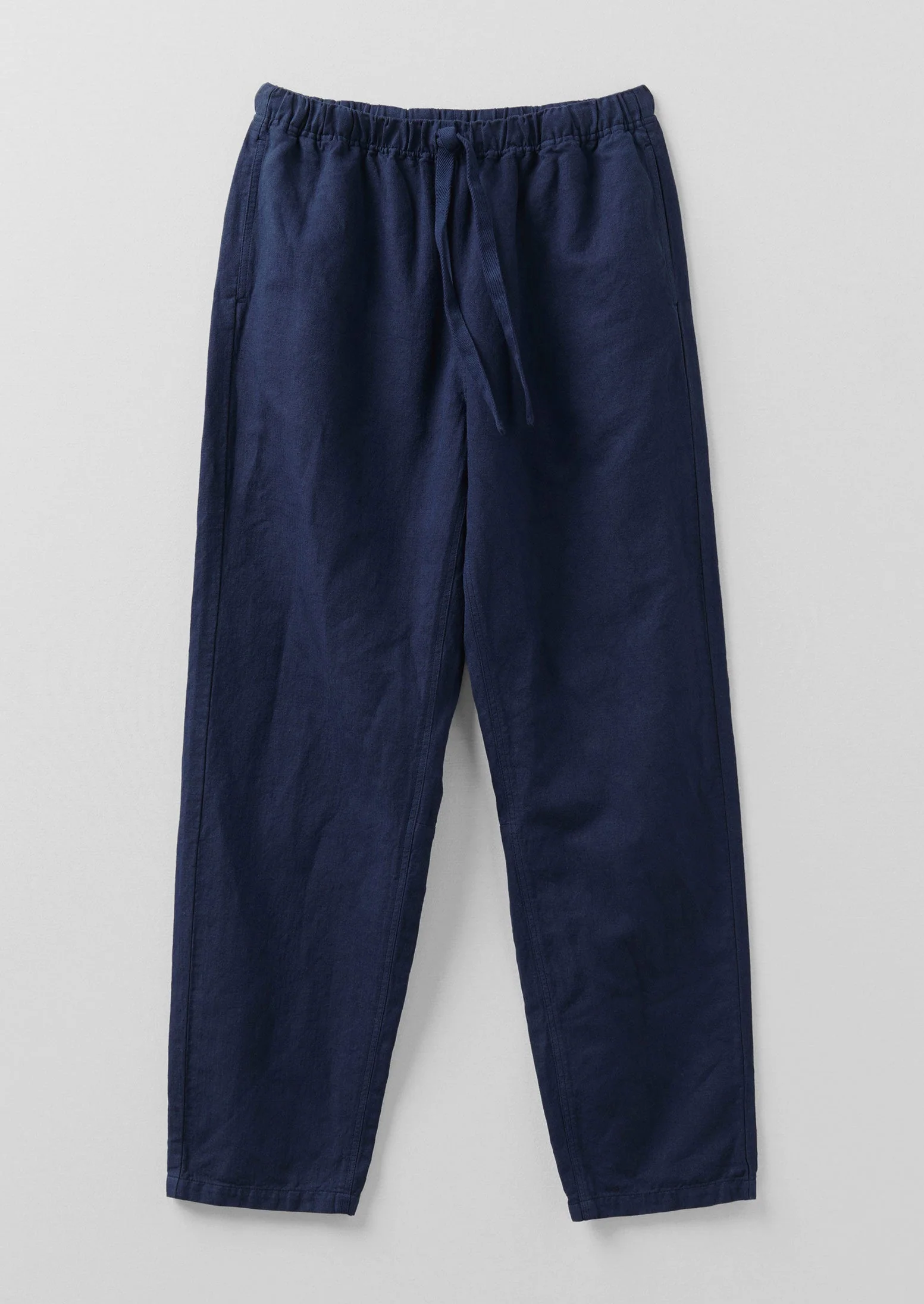 Alfie Garment Dyed Herringbone Trousers | Dark Indigo - Image 5