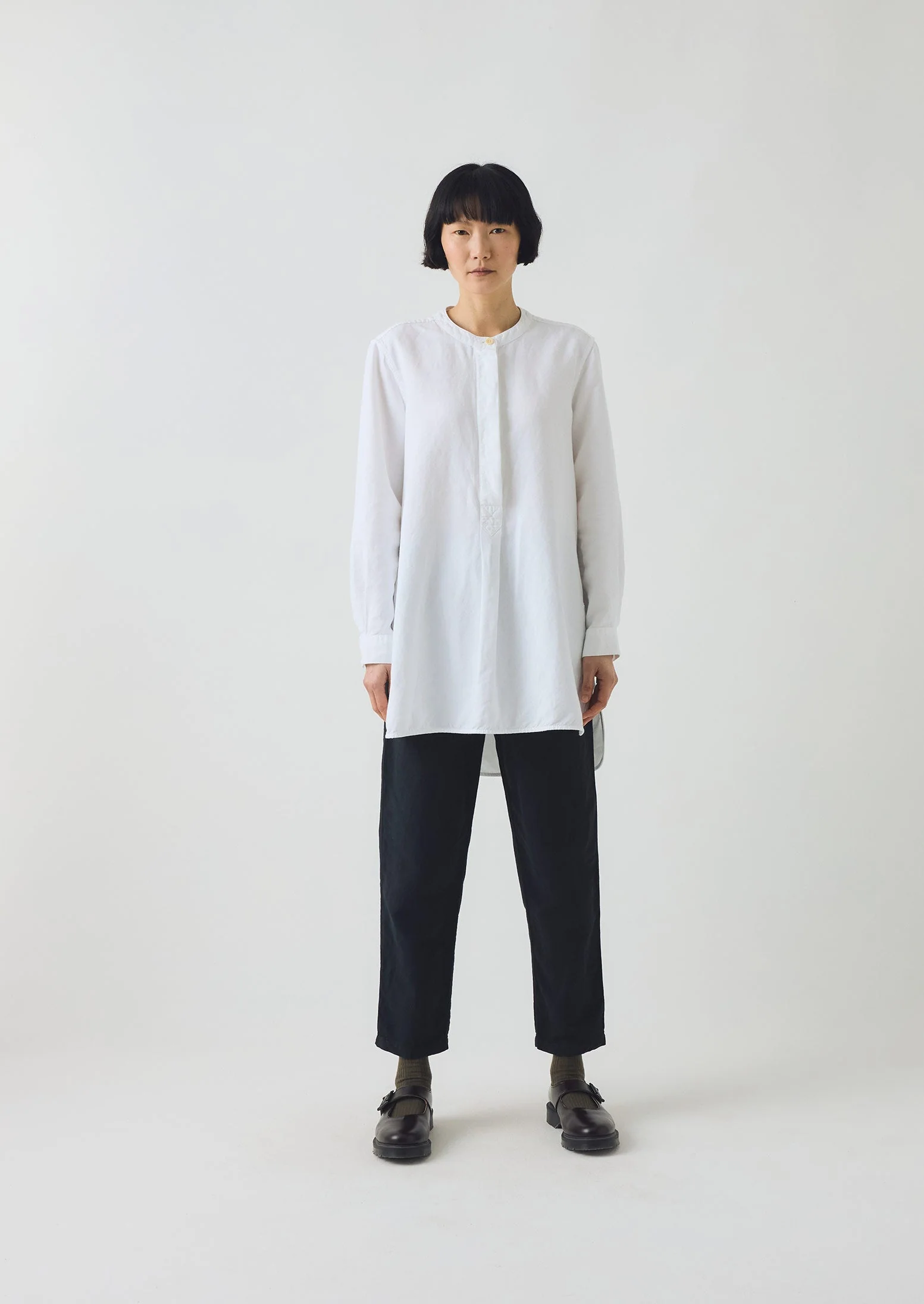 Alix Cotton Linen Trousers | Slate Navy - Image 3