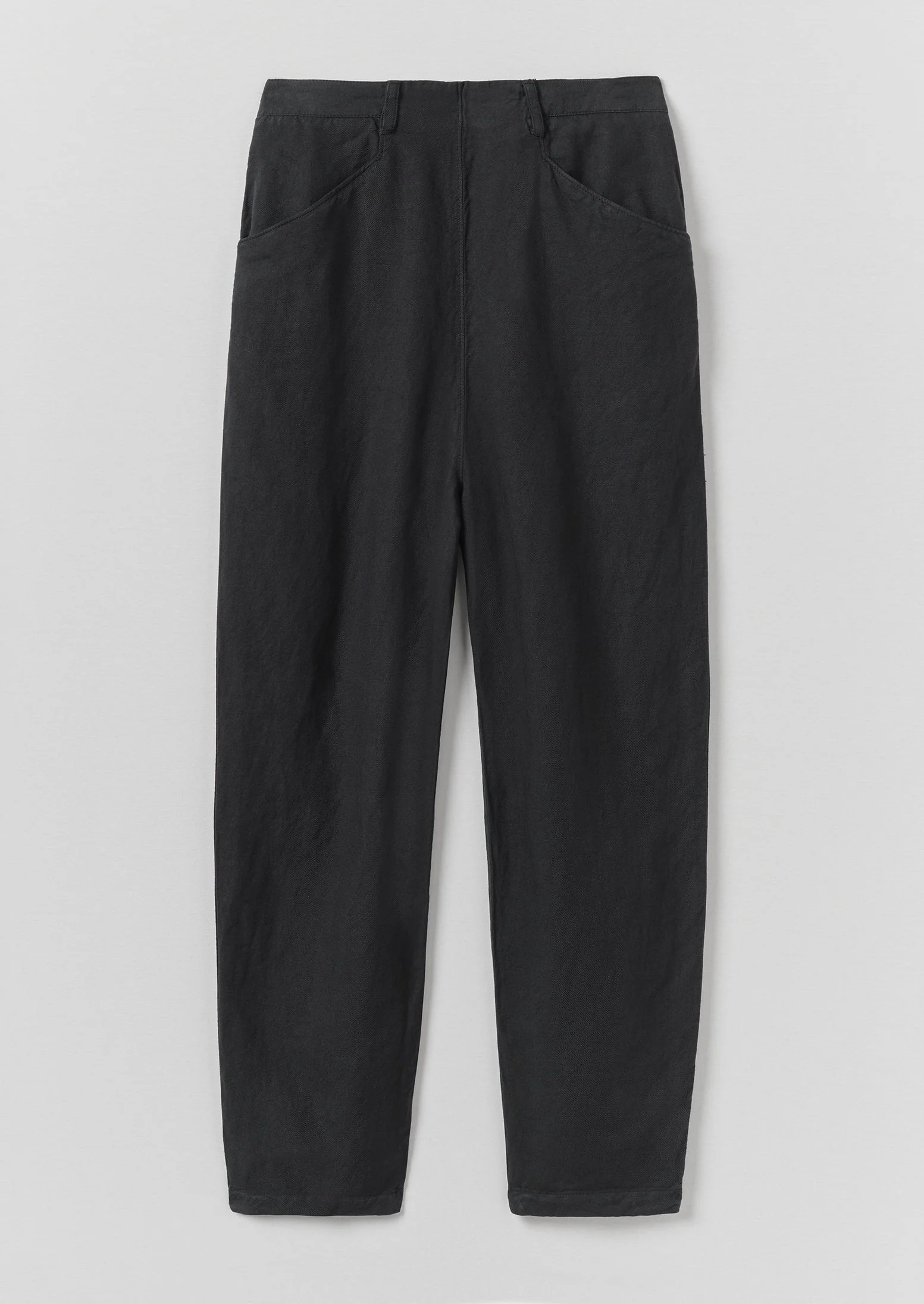 Alix Cotton Linen Trousers | Slate Navy - Image 5