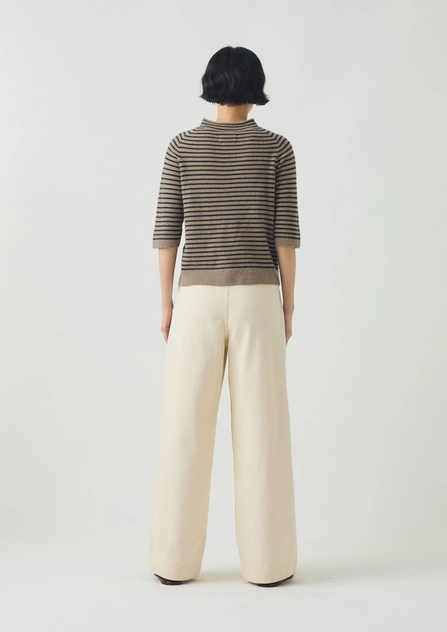 Annie Organic Denim Full Length Jeans | Ecru - Image 4