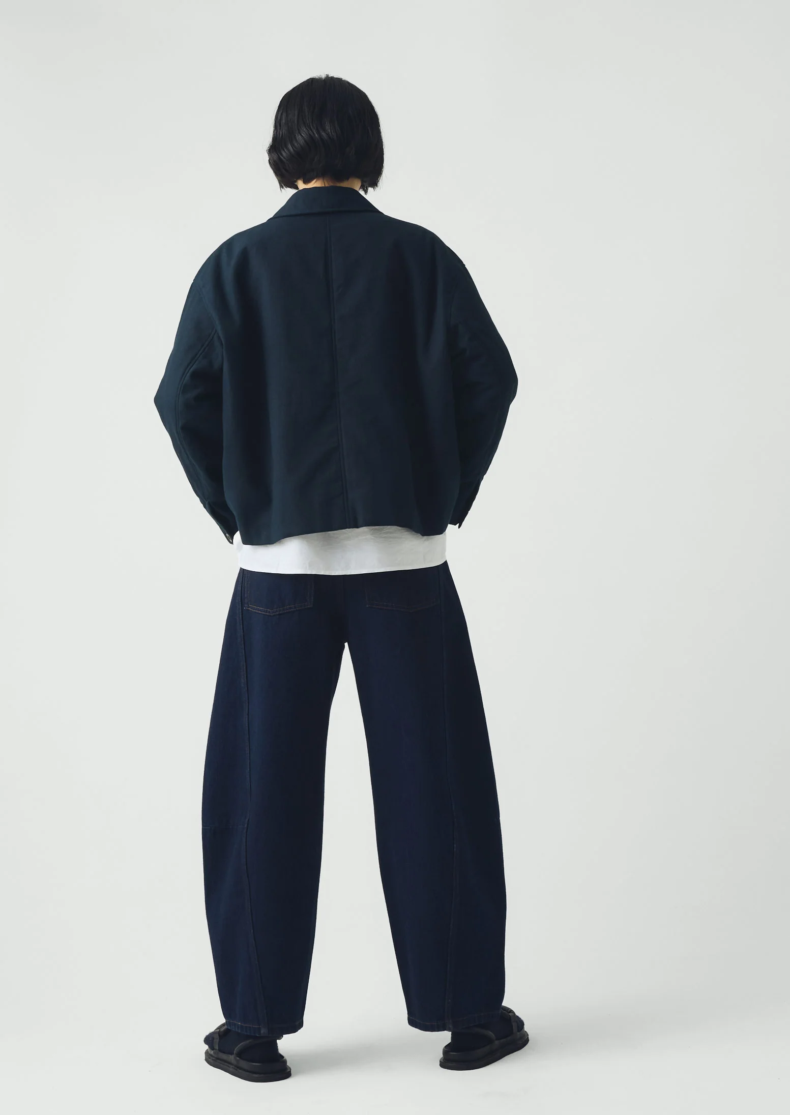 Applique Pea Shoot Jacket | Dark Denim - Image 6