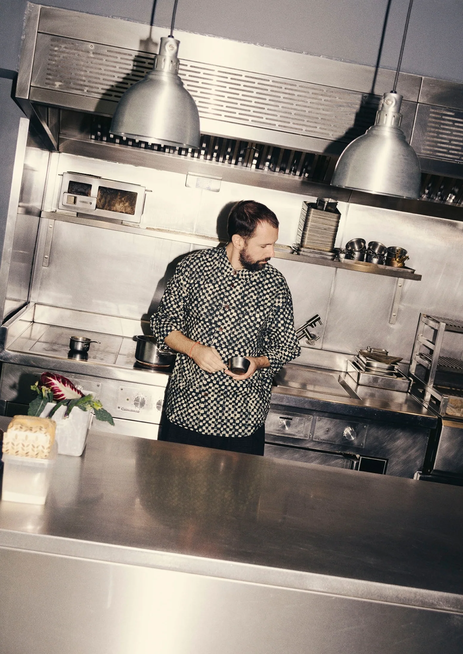 Batik Cook Check Shirt | Oil Green - Image 2