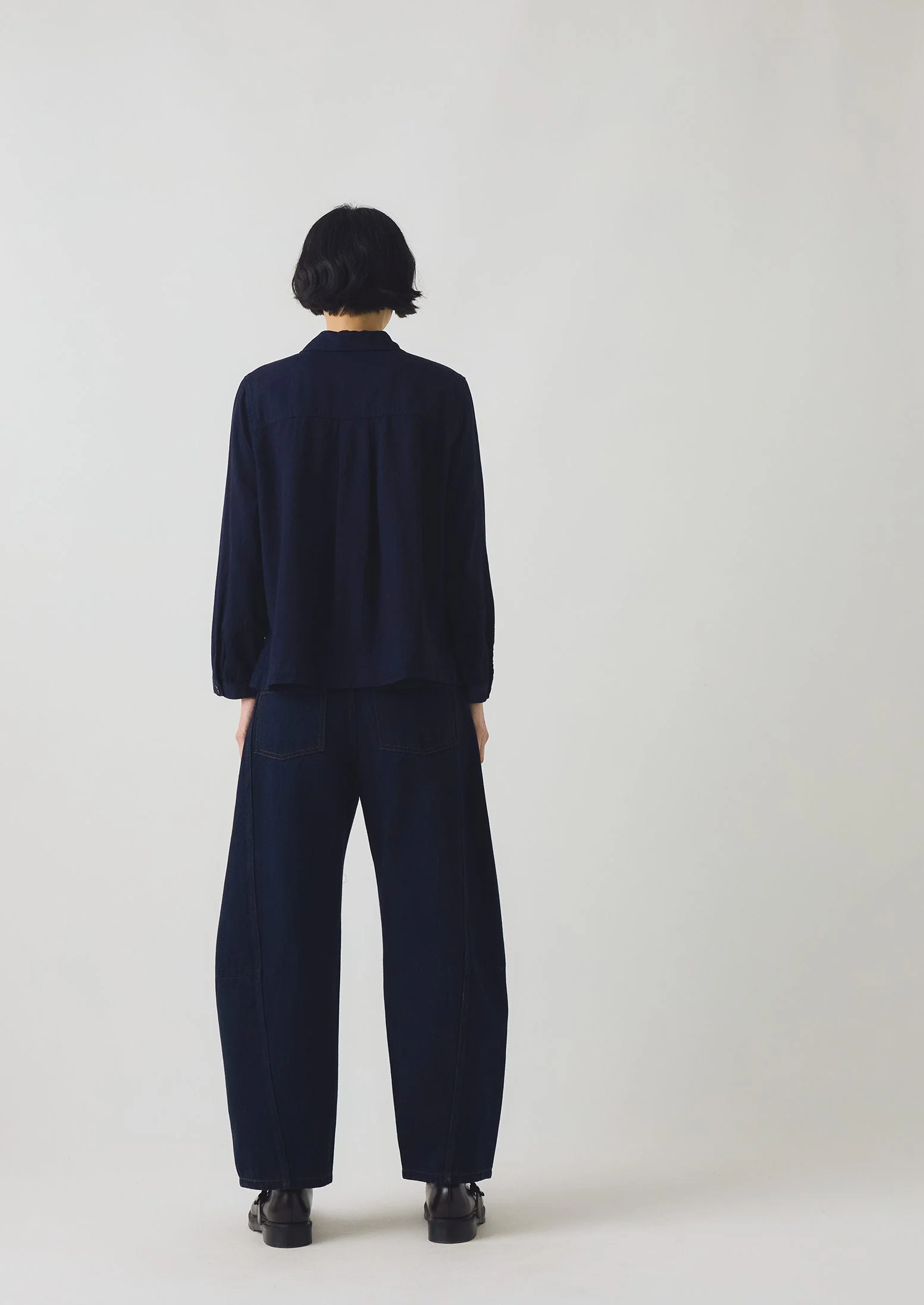 Baya Indigo Cotton Twill Shirt | Indigo - Image 3