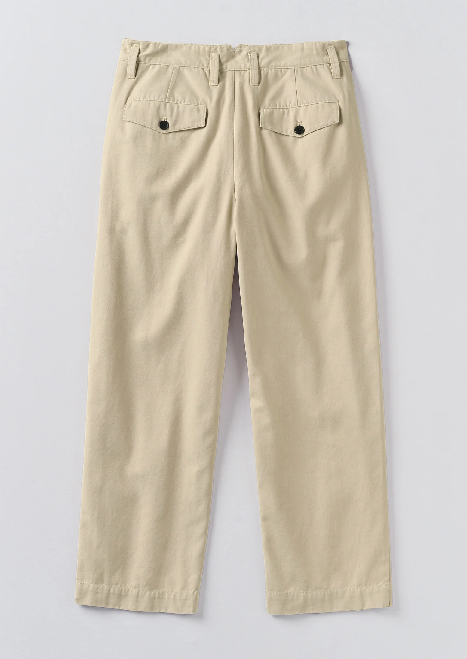 Bill Cotton Canvas Wide Leg Trousers | Stone - Image 7