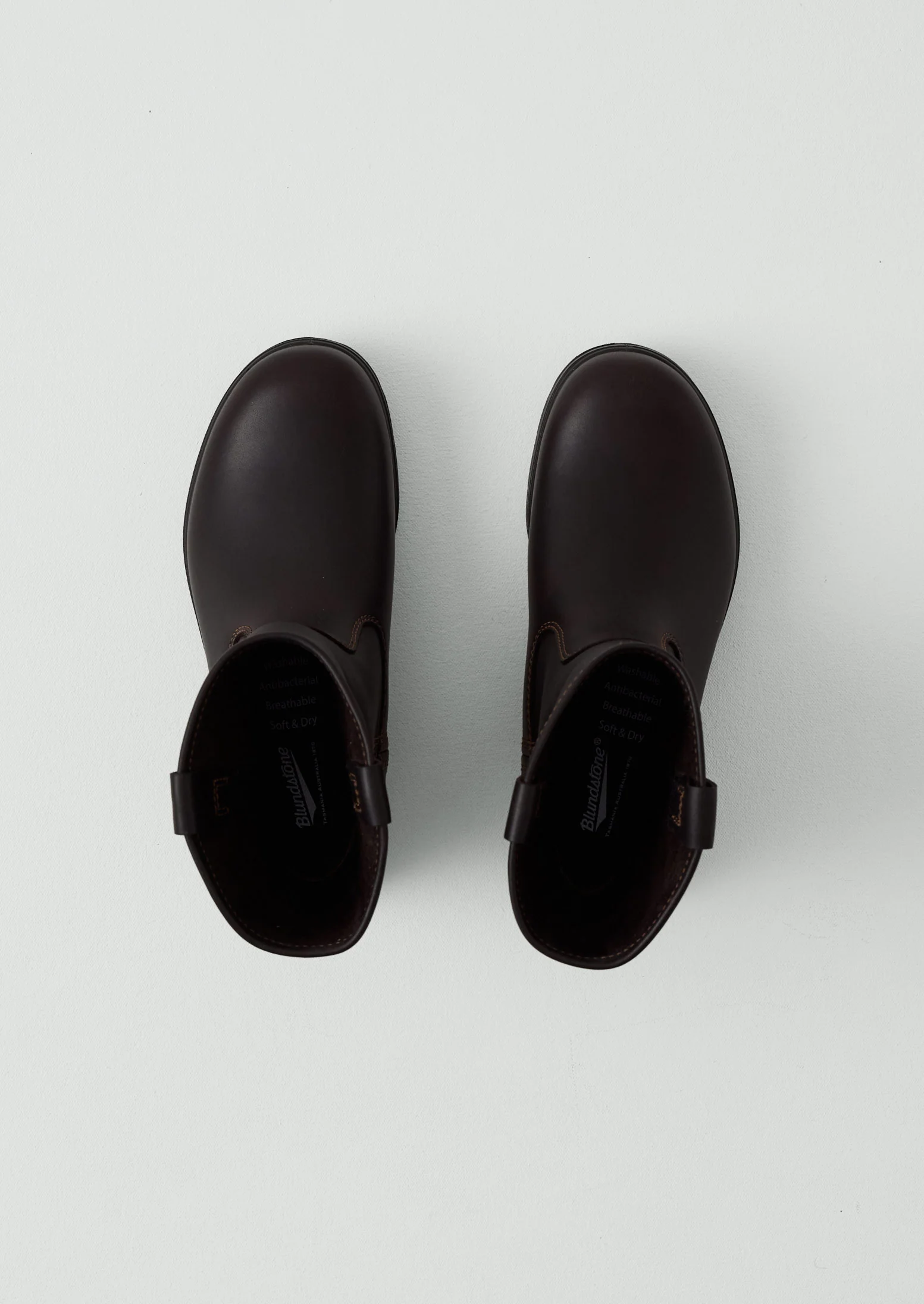Blundstone Originals Leather Tall Pull On Boots | Dark Brown - Image 3