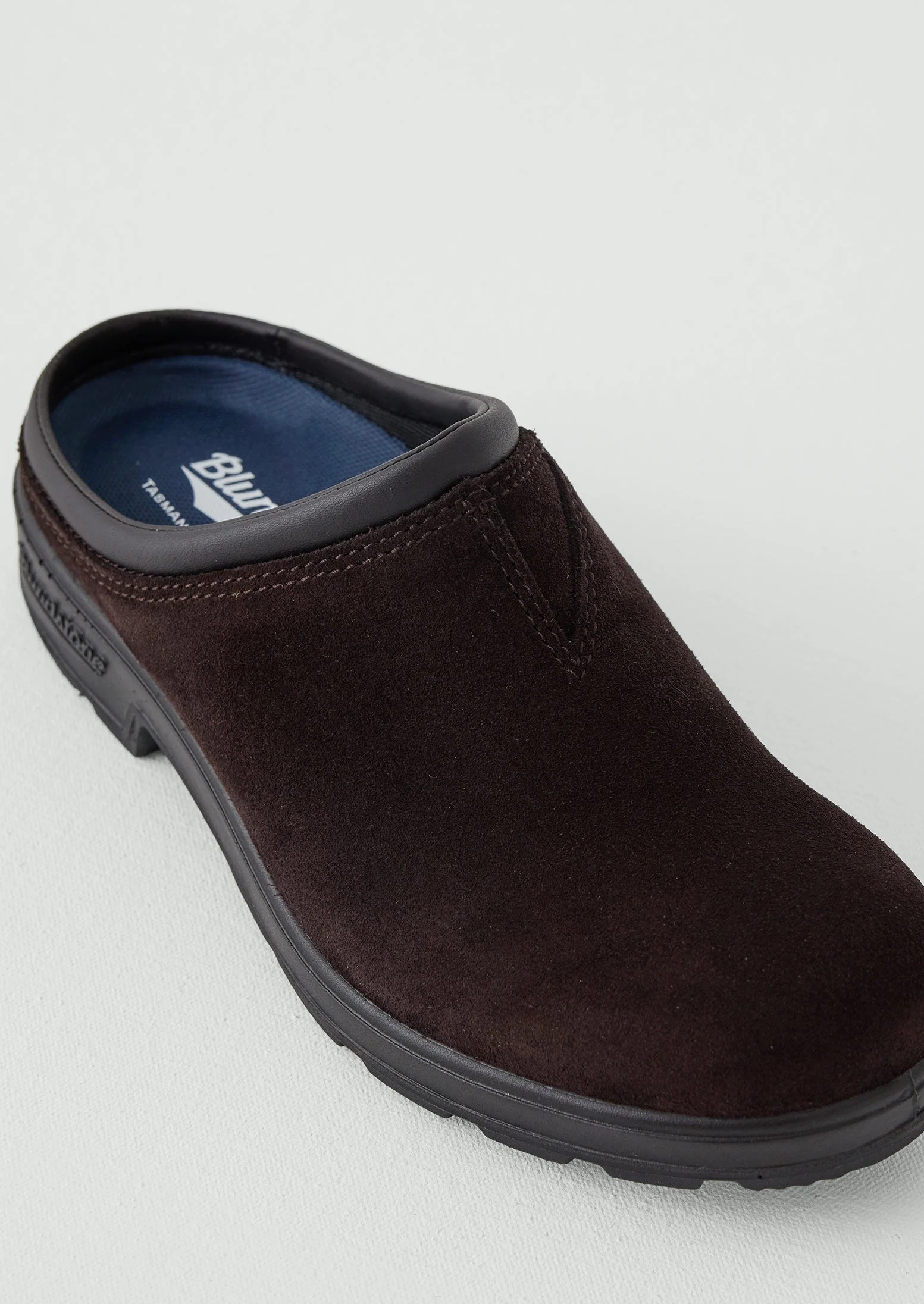 Blundstone Suede Clogs | Dark Brown - Image 4