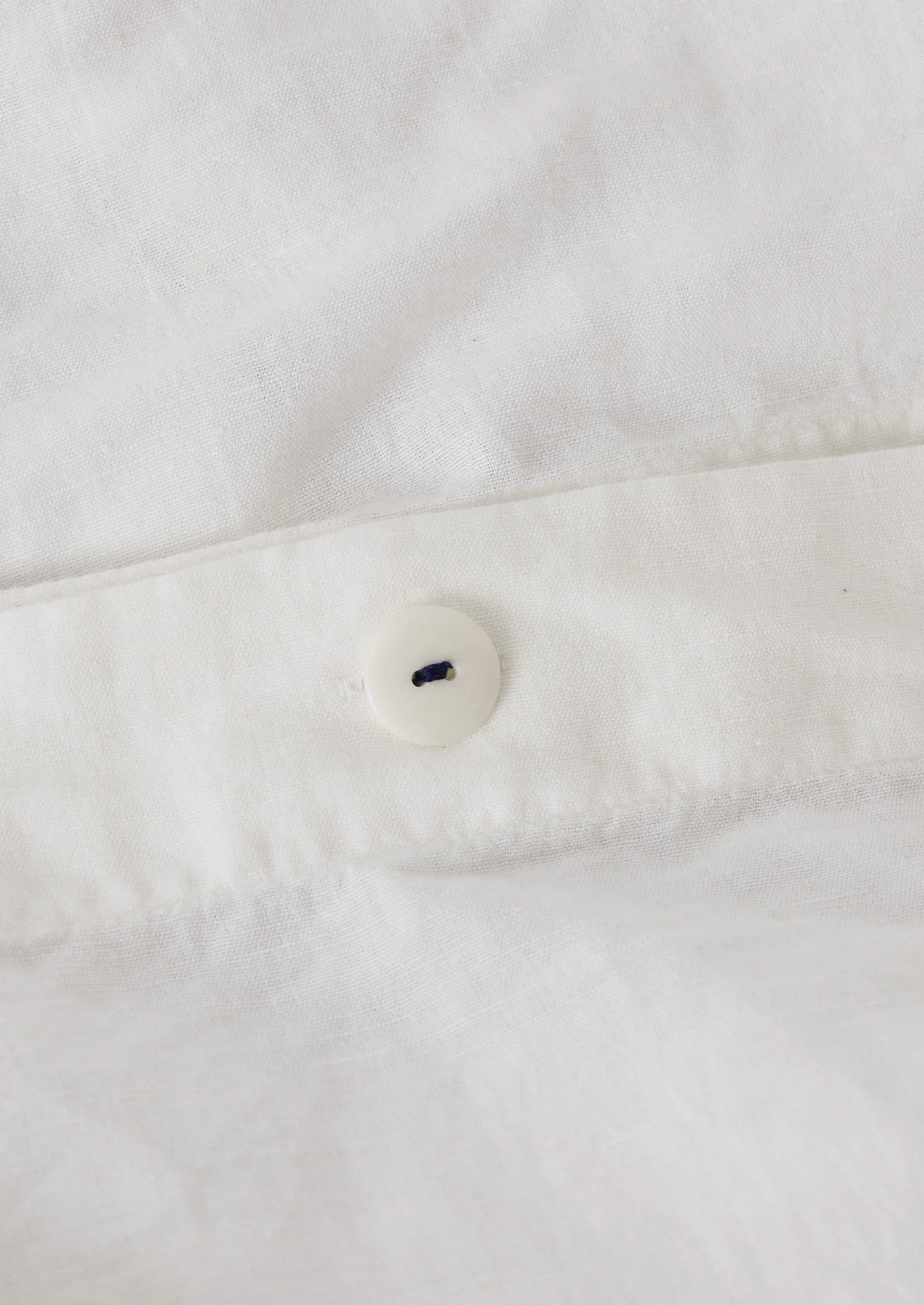 Bud Embroidered Duvet Cover | Ivory/Delft Blue - Image 8