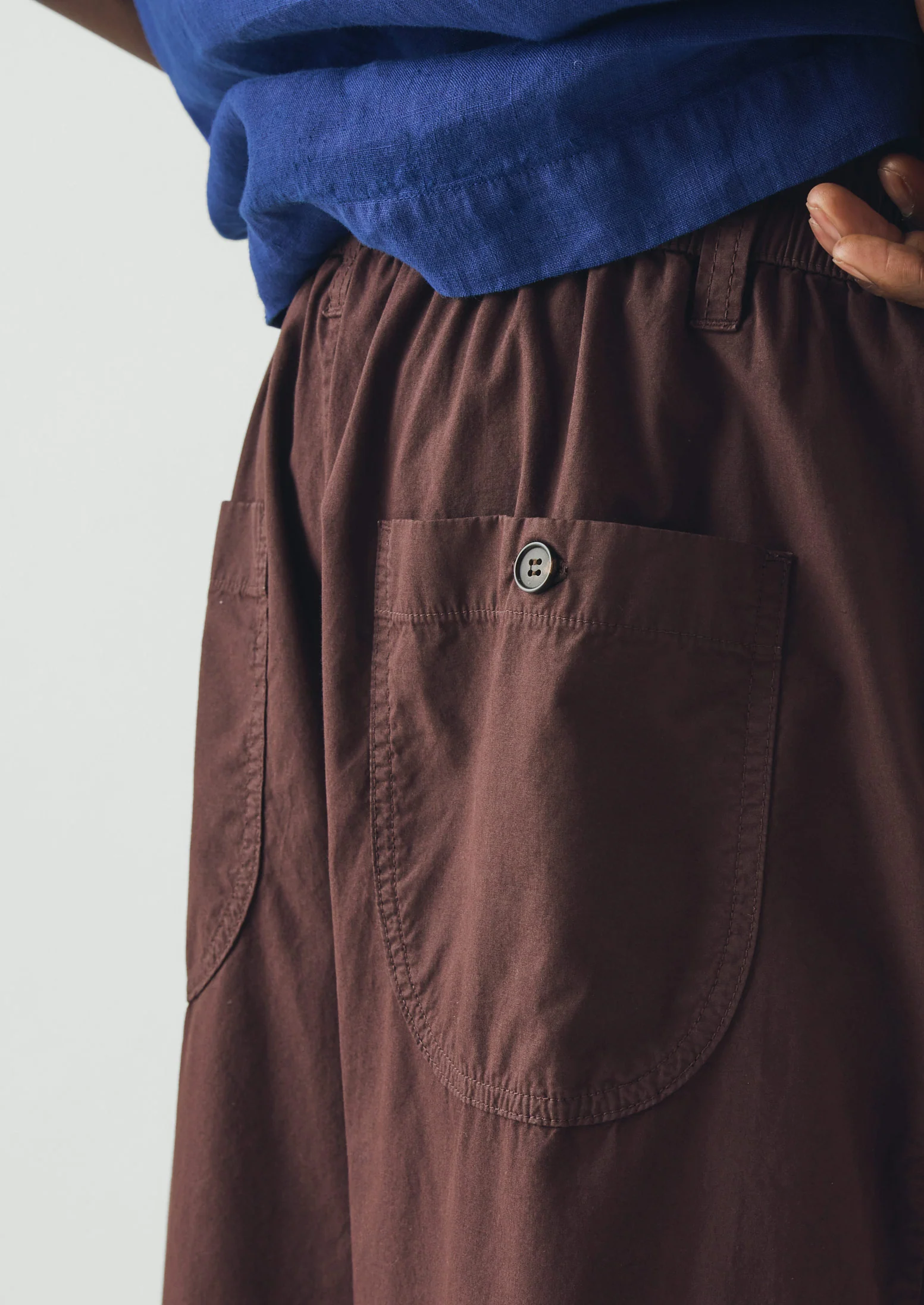 Casper Cotton Poplin Trousers | Fig - Image 5