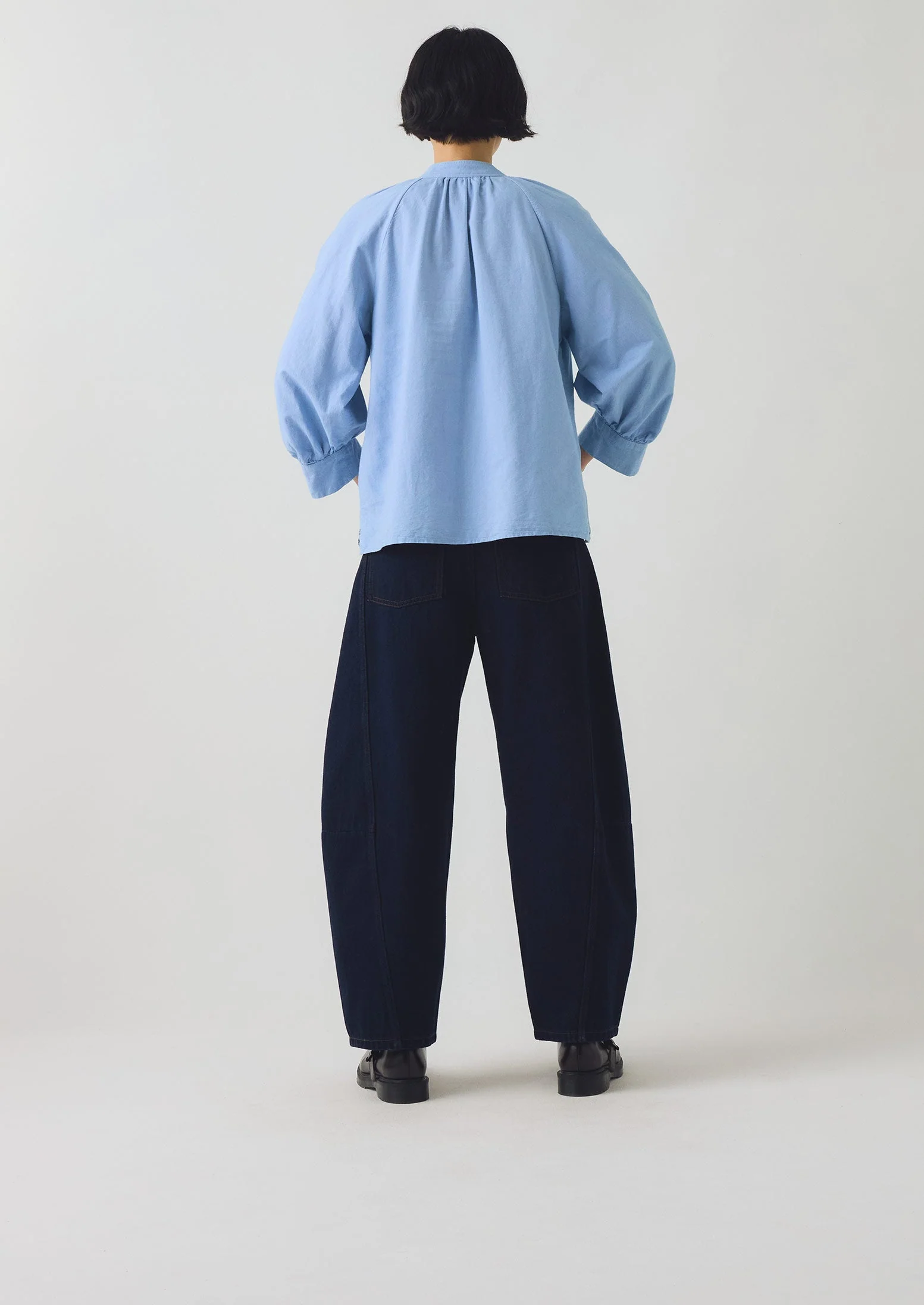 Catrin Cotton Oxford Easy Shirt | Chambray - Image 4