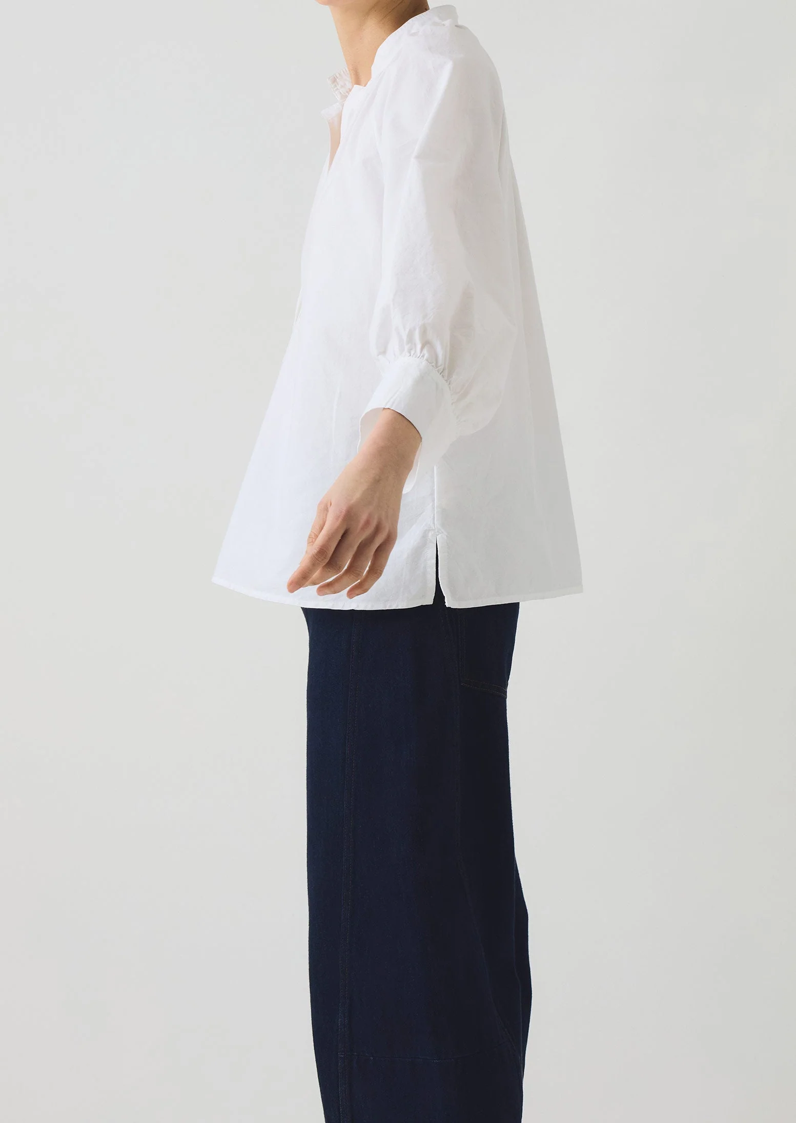 Catrin Cotton Oxford Easy Shirt | White - Image 4