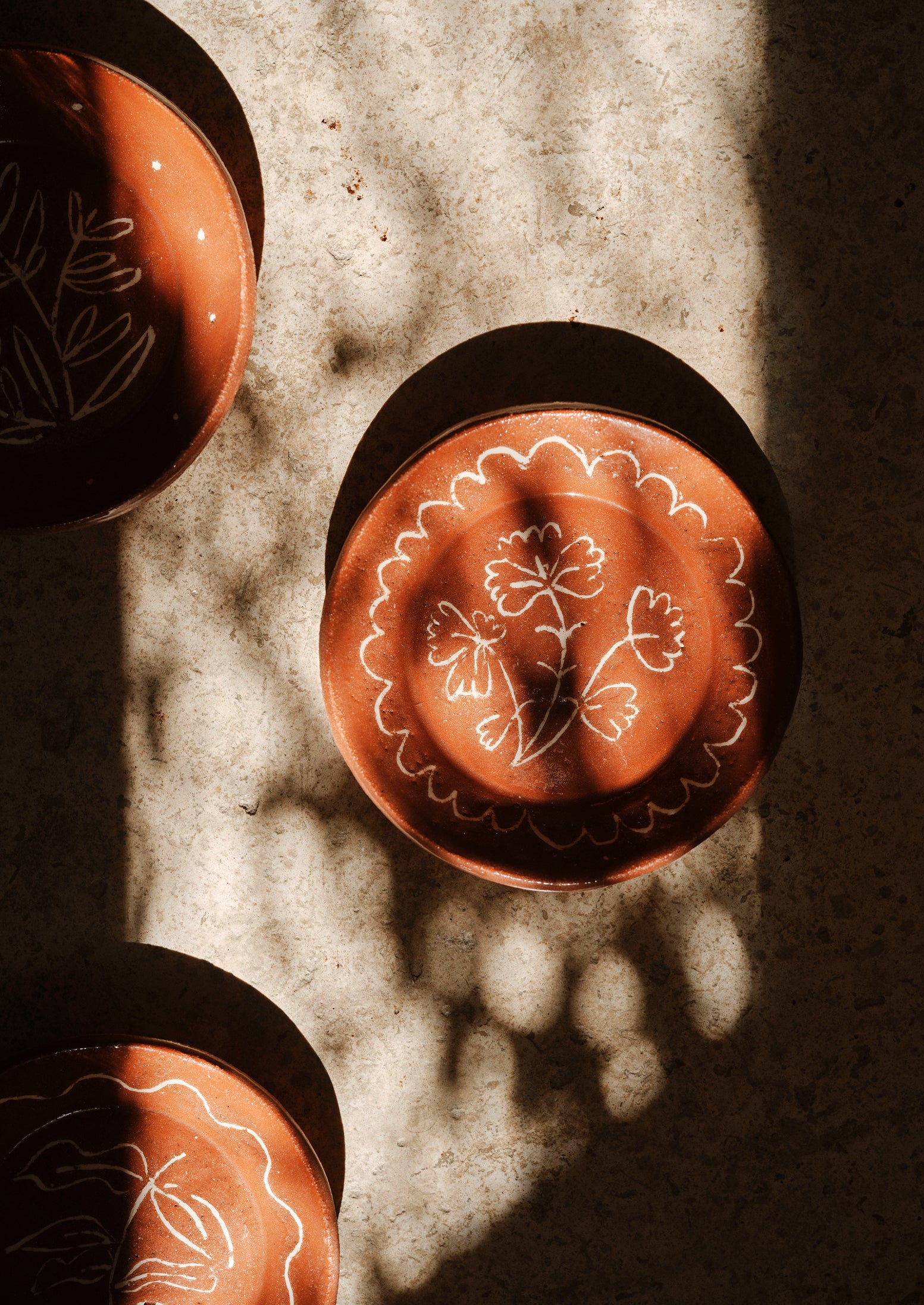Celia Wood Basil Trinket Dish | Terracotta/Basil - Image 3