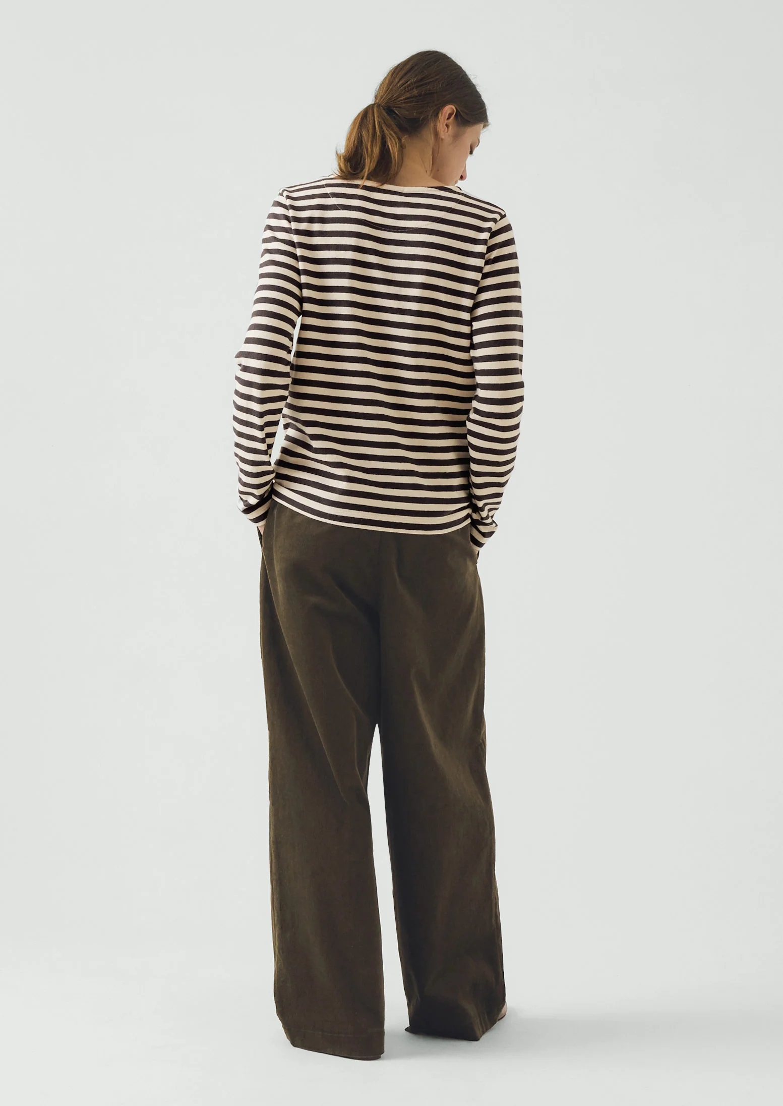 Chef Stripe Jersey Tee | Slate/Vintage White - Image 5