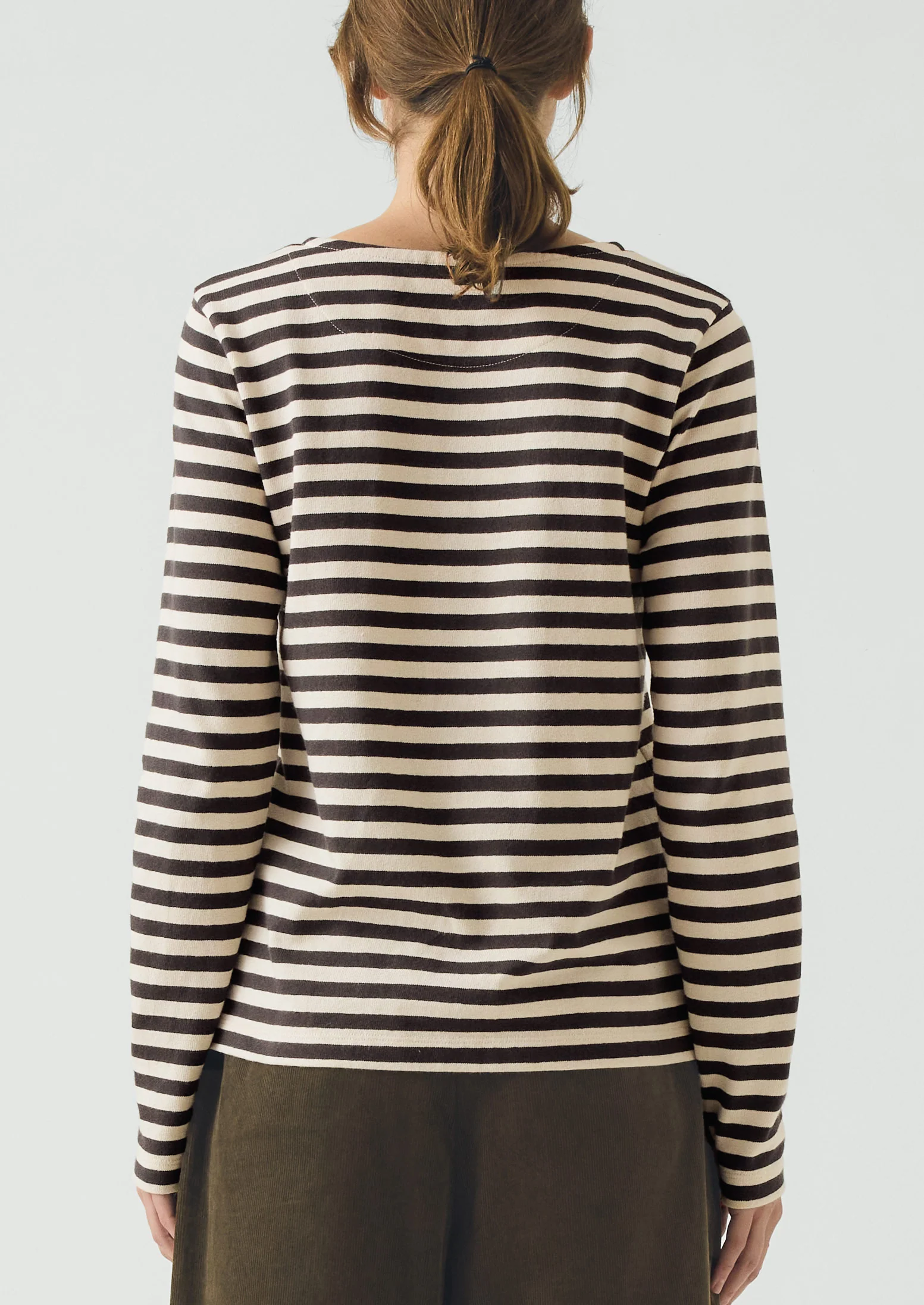 Chef Stripe Jersey Tee | Slate/Vintage White - Image 6