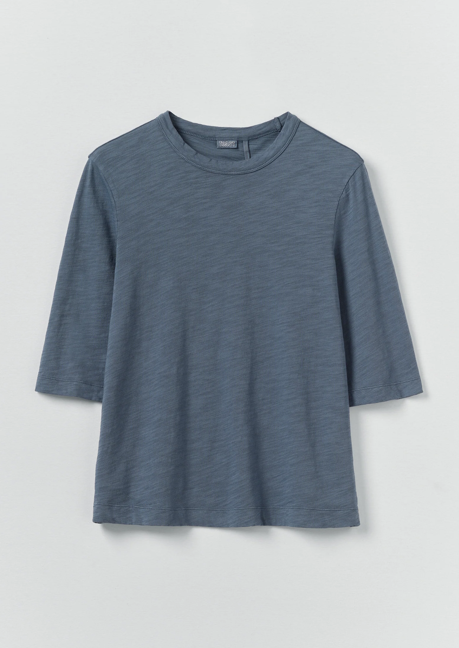 Cleo Garment Dyed Organic Cotton Tee | Mazarine Blue - Image 4