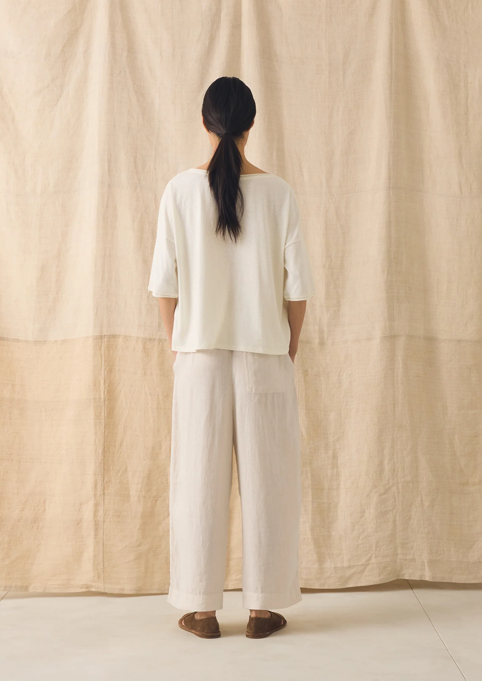 Cotton Hemp Jersey Tee | Chalk - Image 5