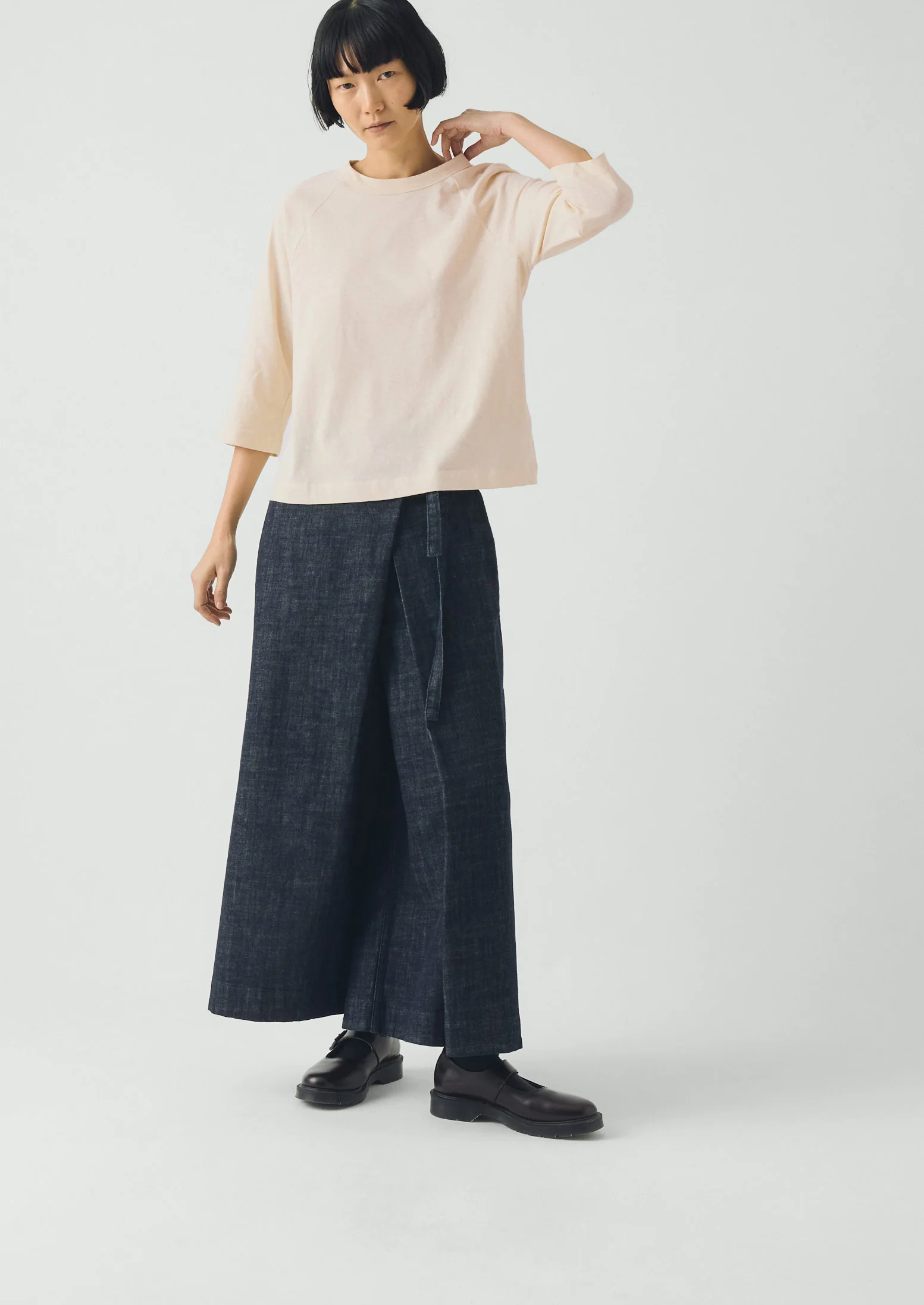 Cotton Hemp Raglan Tee | Ecru - Image 5