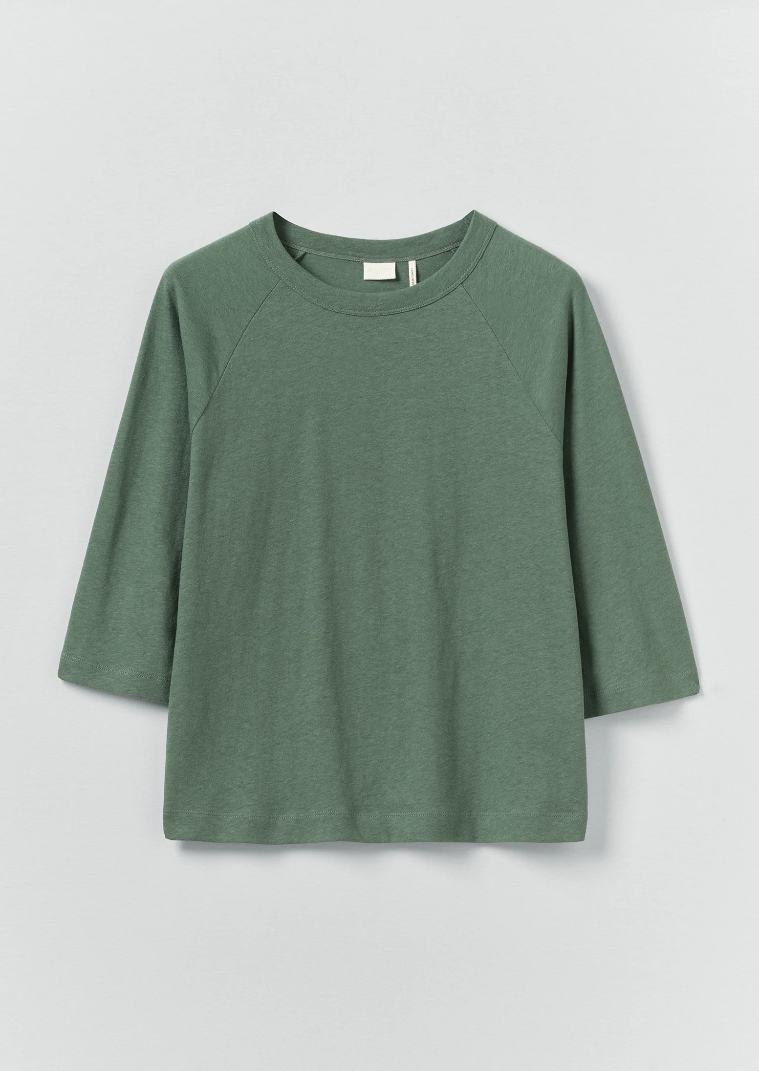 Cotton Hemp Raglan Tee | Porcelain Green