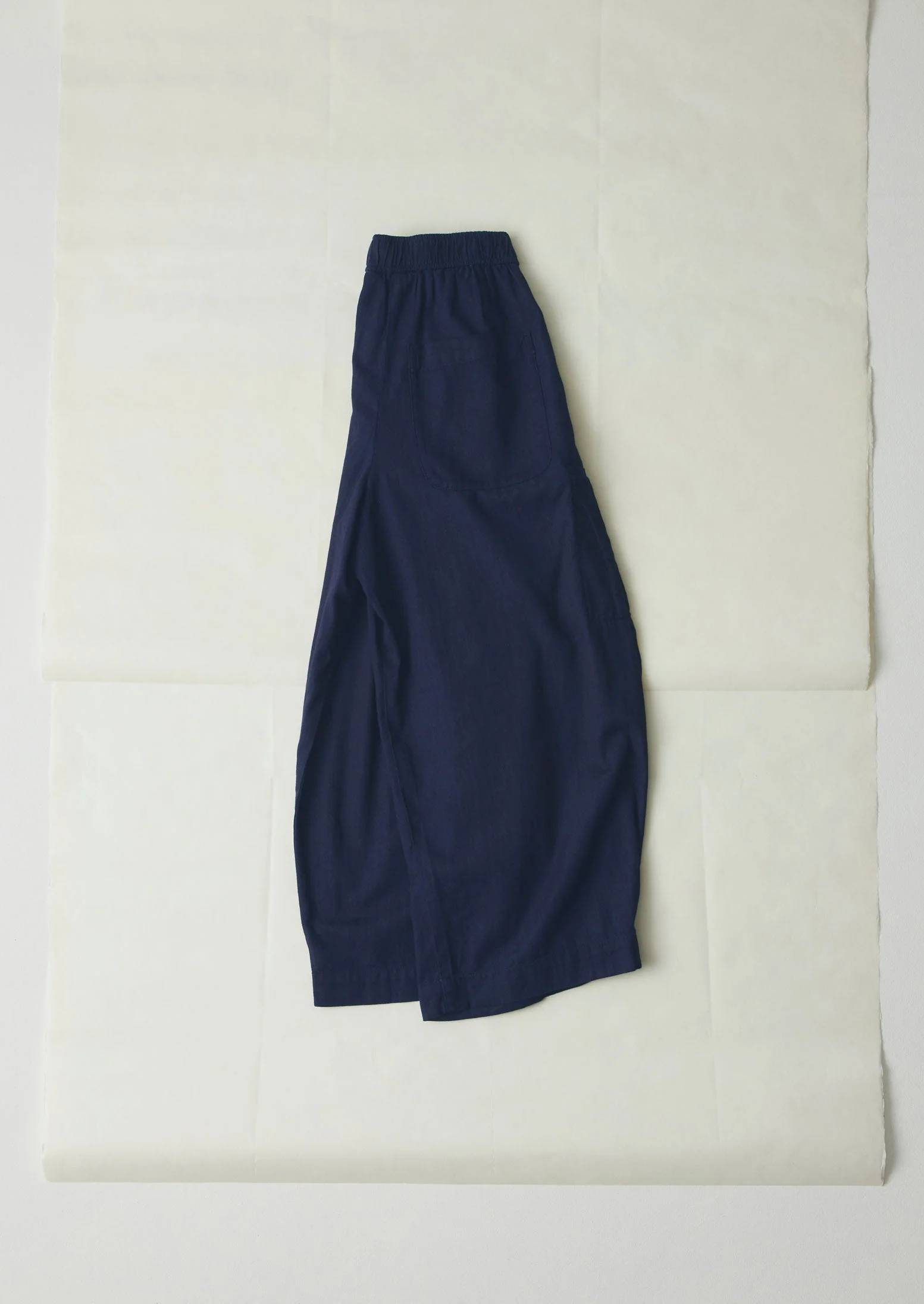 Cotton Twill Wide Leg Trousers | Indigo - Image 4
