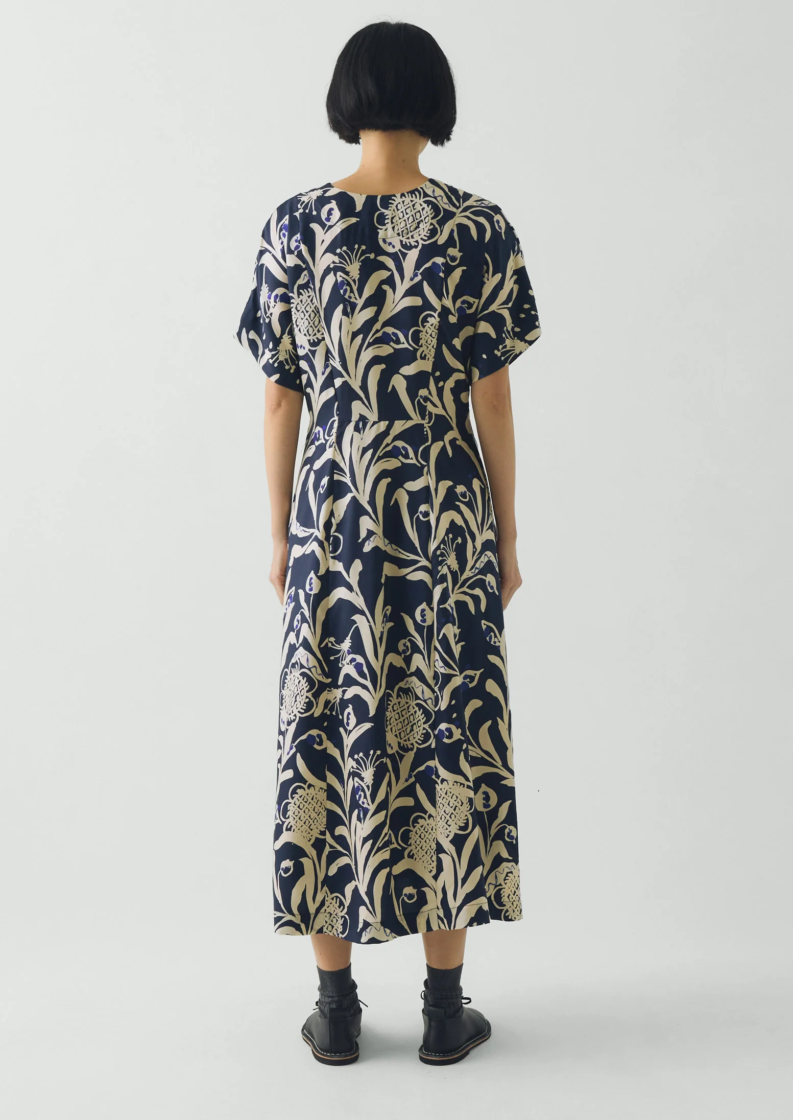 Crockery Print Dress | Smalt - Image 5