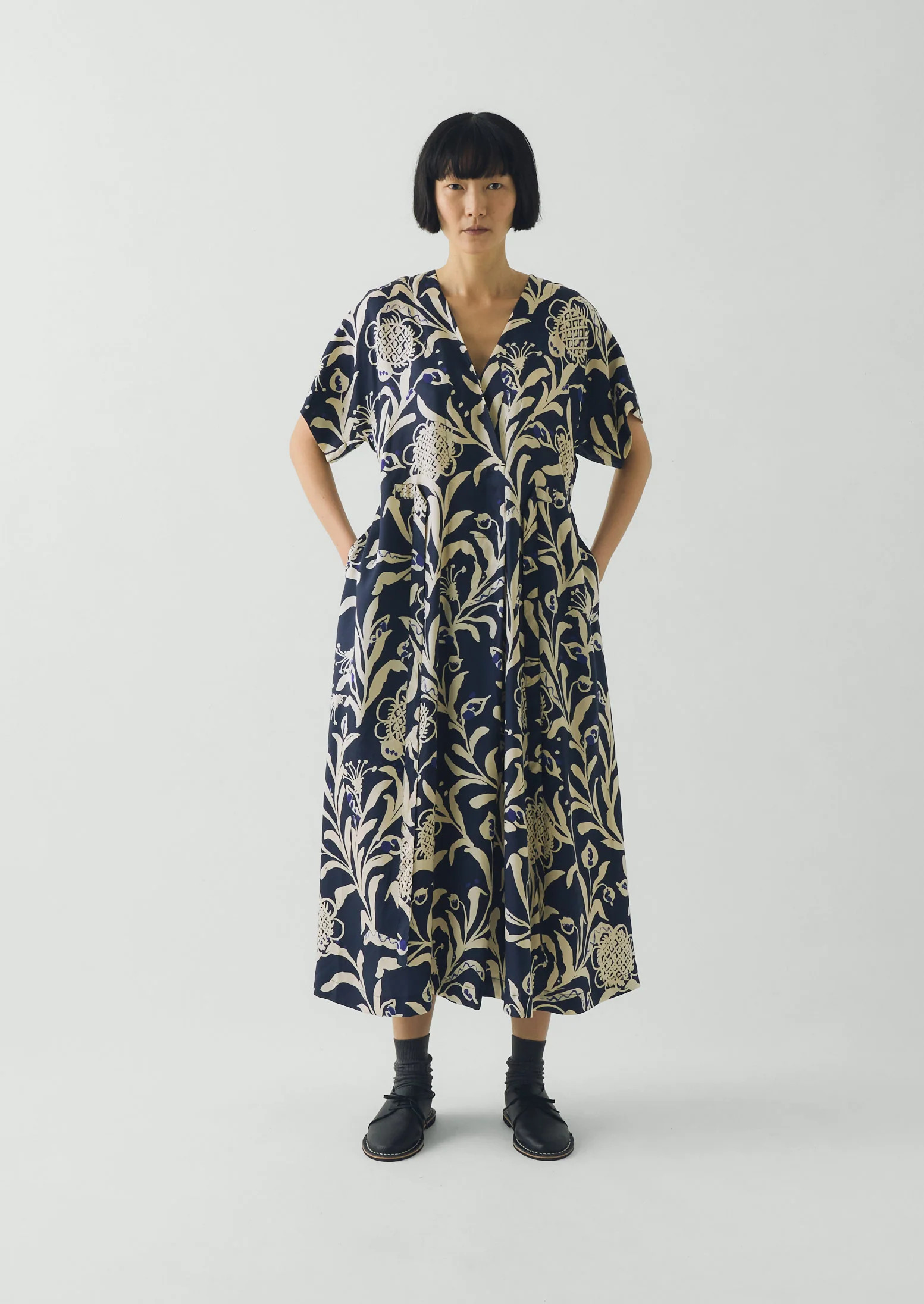 Crockery Print Dress | Smalt - Image 6