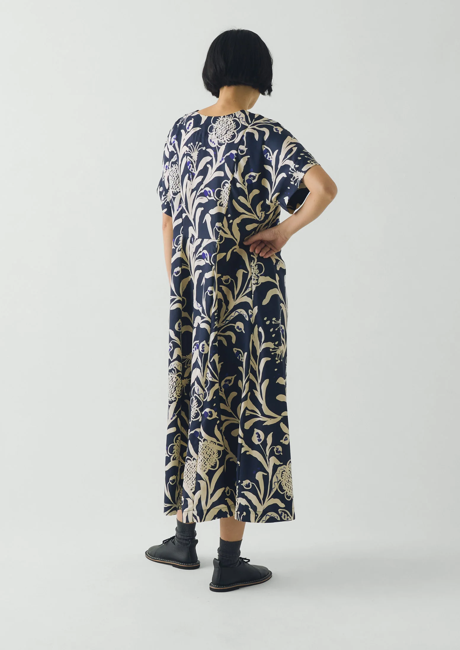 Crockery Print Dress | Smalt - Image 7