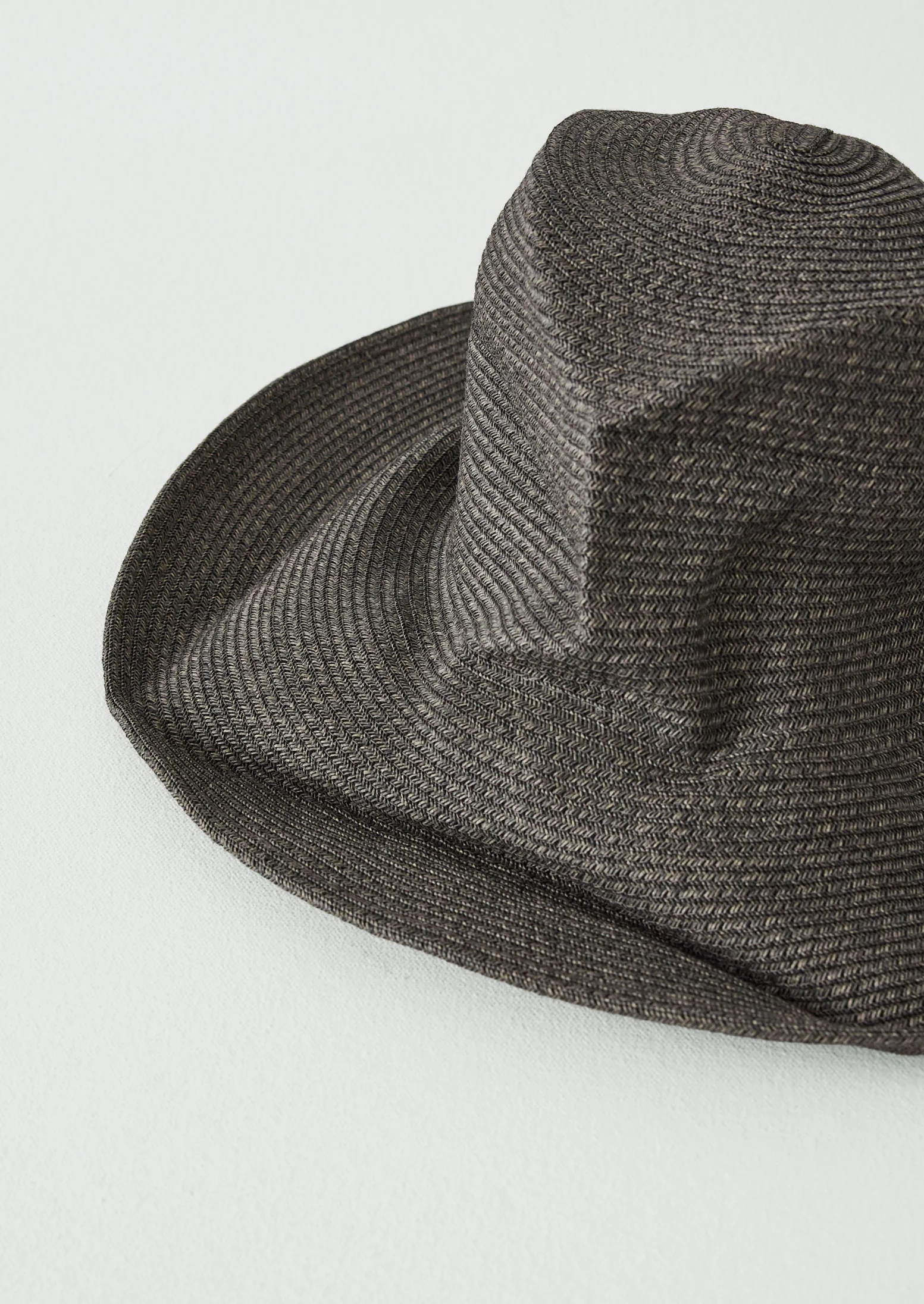 Decho Crushed Washi Paper Hat | Charcoal - Image 3