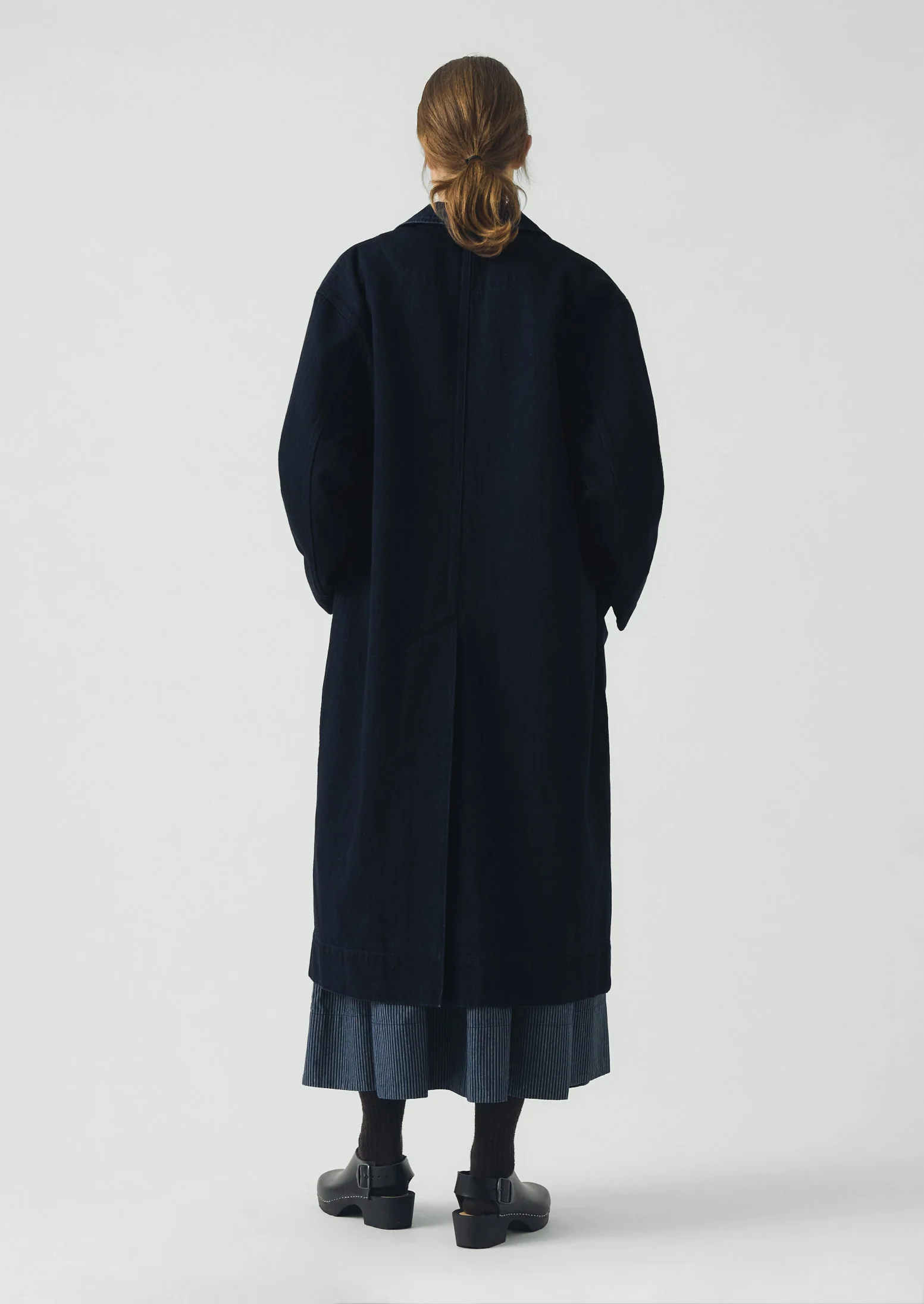 Dropped Shoulder Japanese Denim Coat | Indigo - Image 4