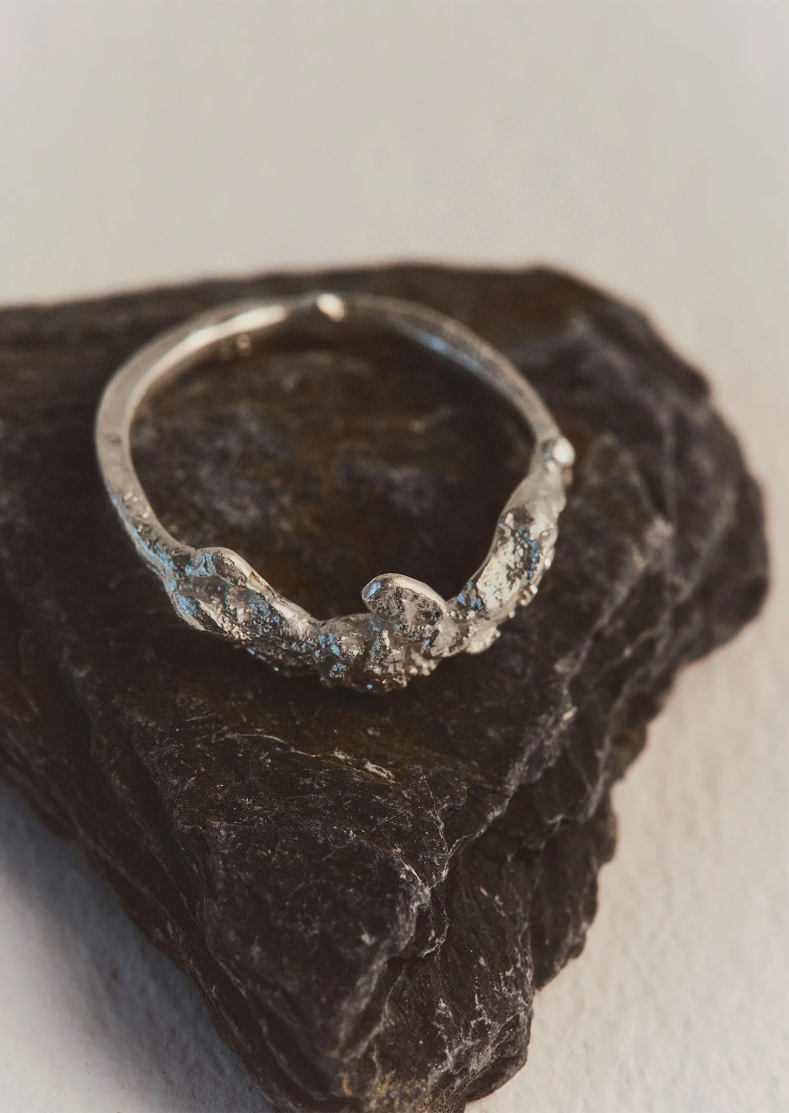 Egle Silko Texture Ring | Silver