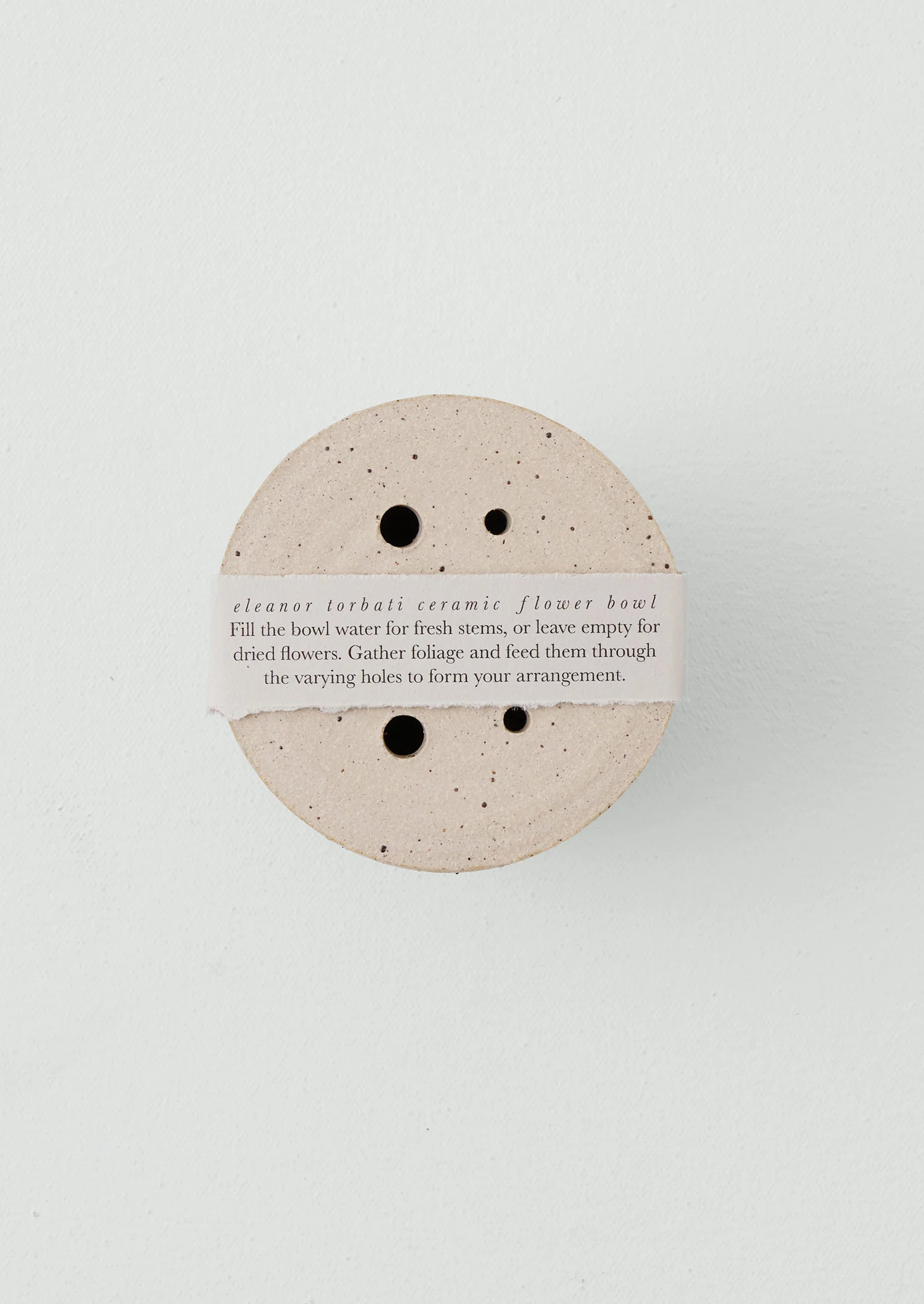 Eleanor Torbati Ceramic Flower Bowl | Cream - Image 3