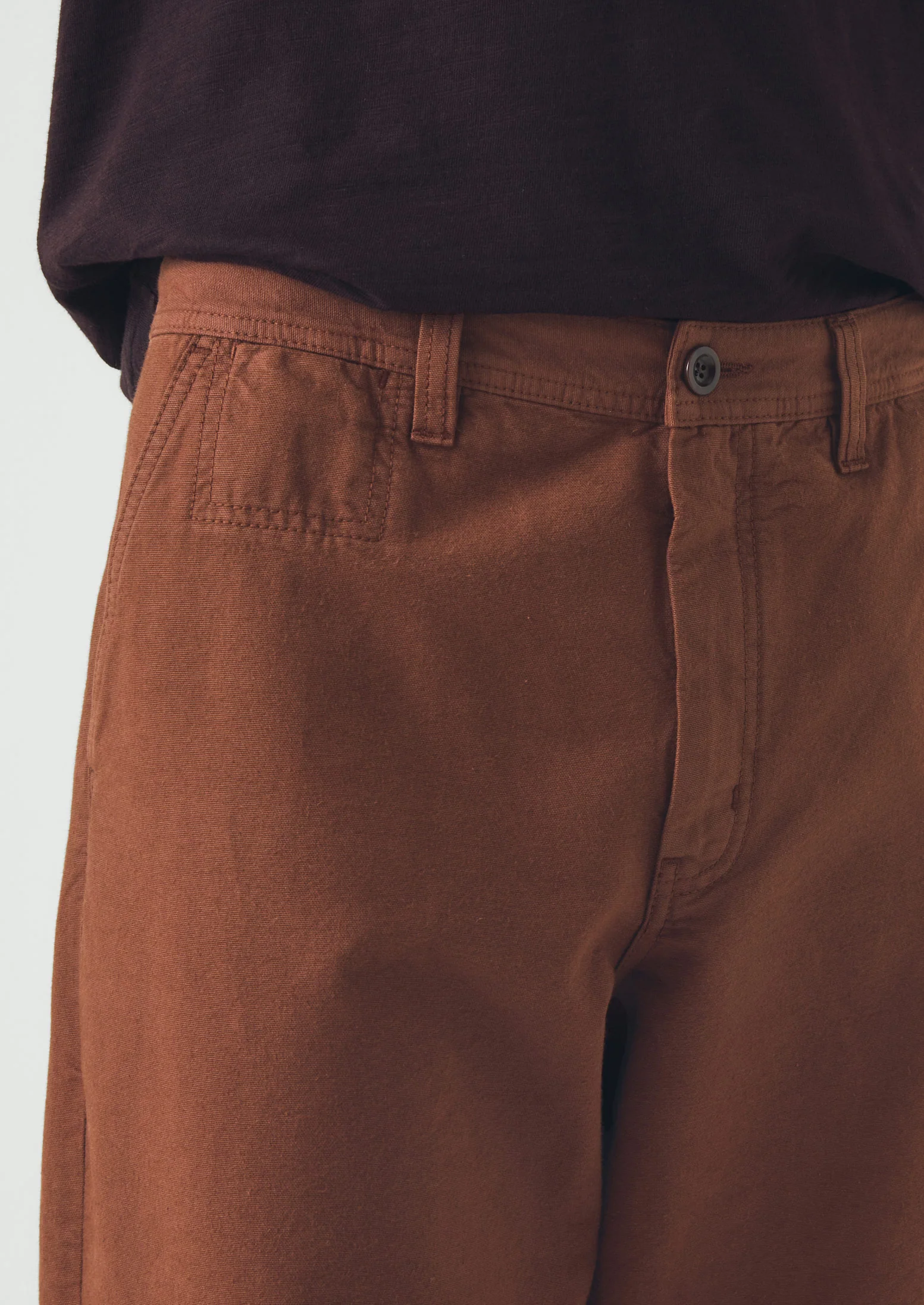 Elliot Garment Dyed Cotton Canvas Trousers | Cinnamon - Image 6