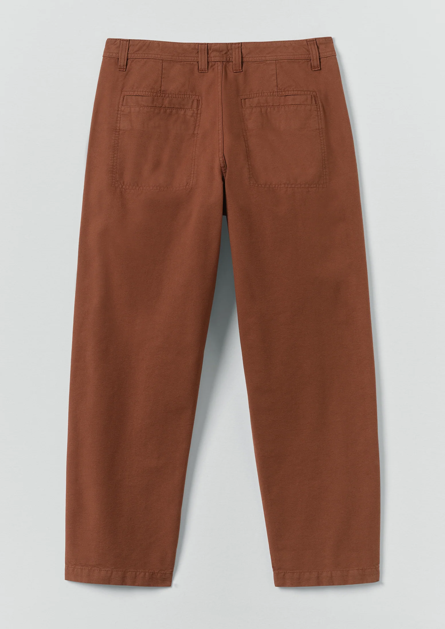 Elliot Garment Dyed Cotton Canvas Trousers | Cinnamon - Image 7