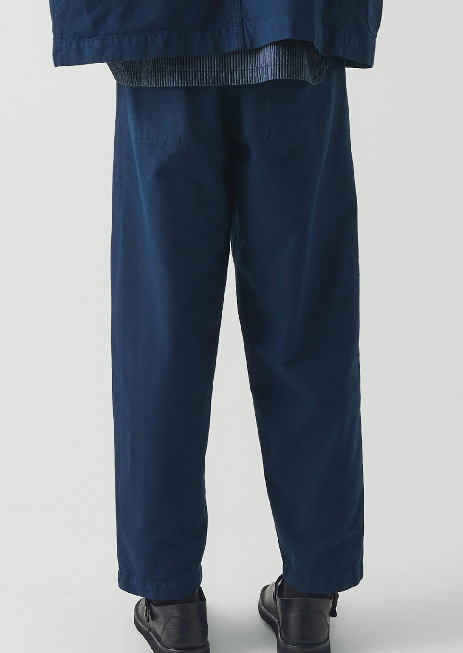 Elliot Garment Dyed Cotton Canvas Trousers | Uniform Blue - Image 5