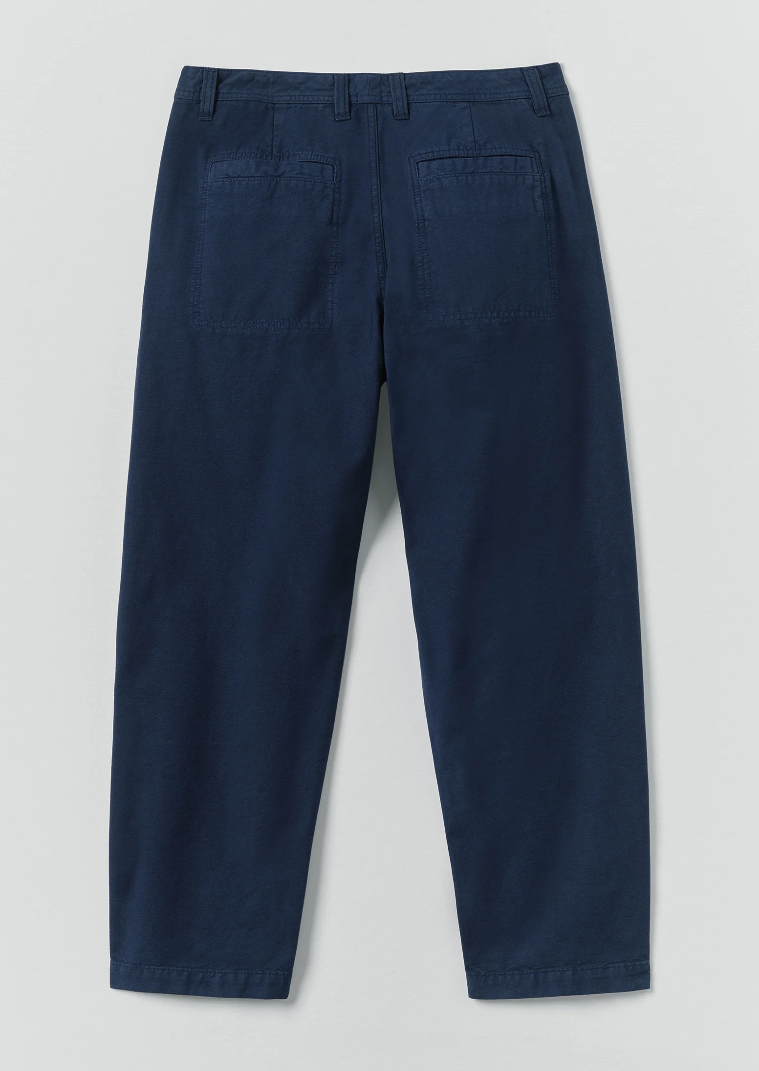 Elliot Garment Dyed Cotton Canvas Trousers | Uniform Blue - Image 7