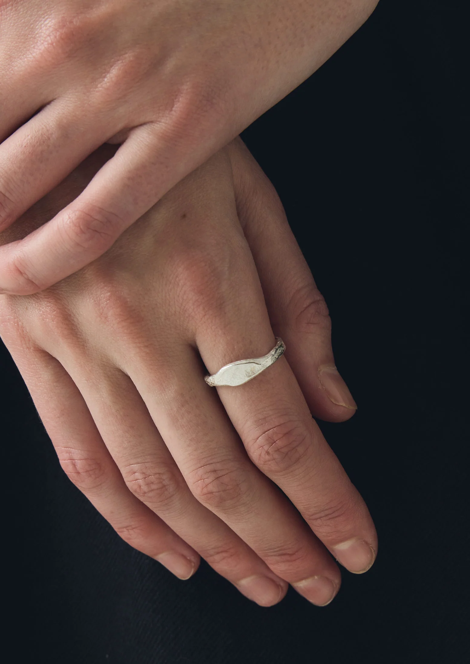 Emily Nixon Silver Stone Signet Ring | Silver - Image 3