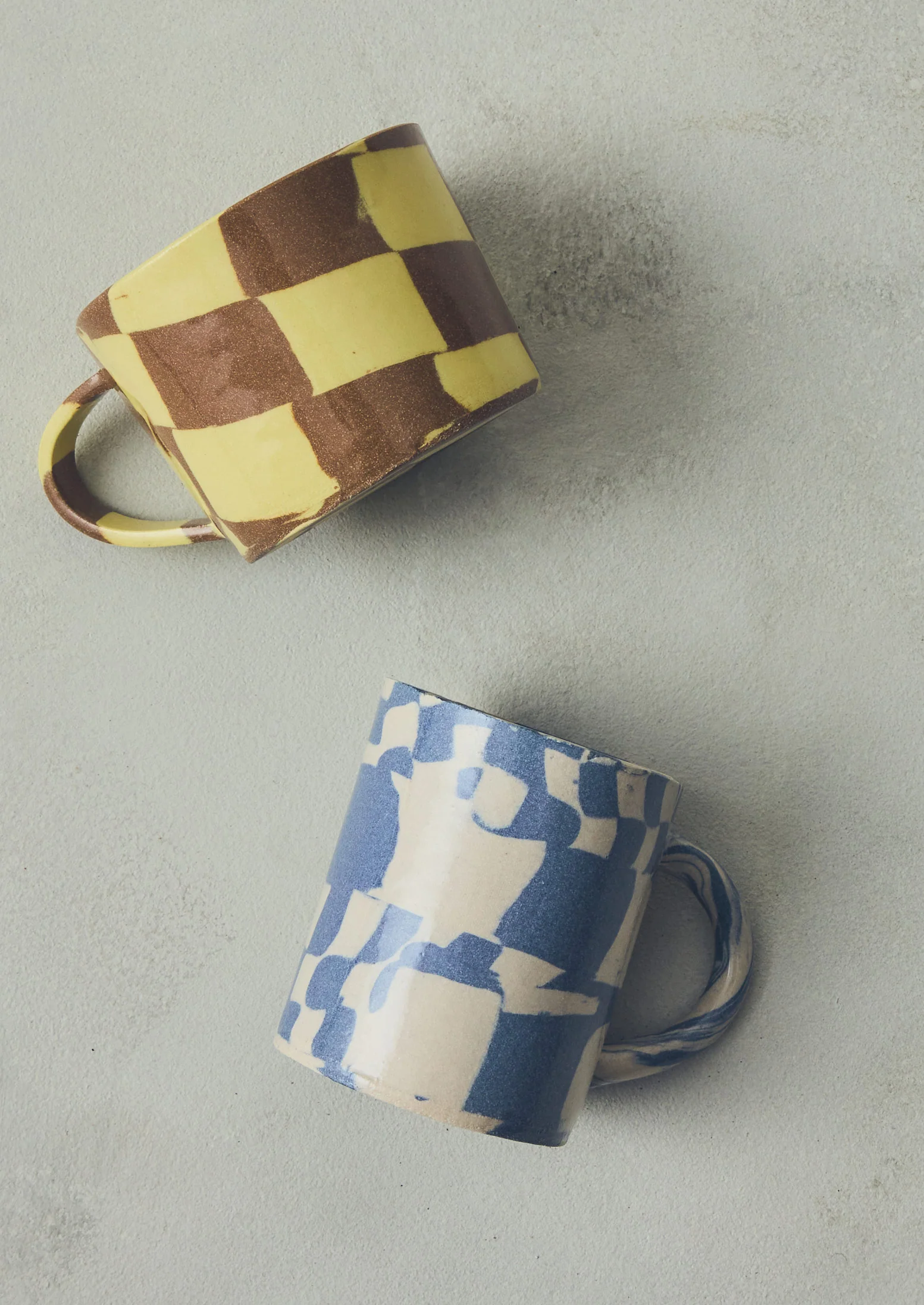 Fern Taylor Nerikomi Mug | Ivory/Cobalt - Image 2