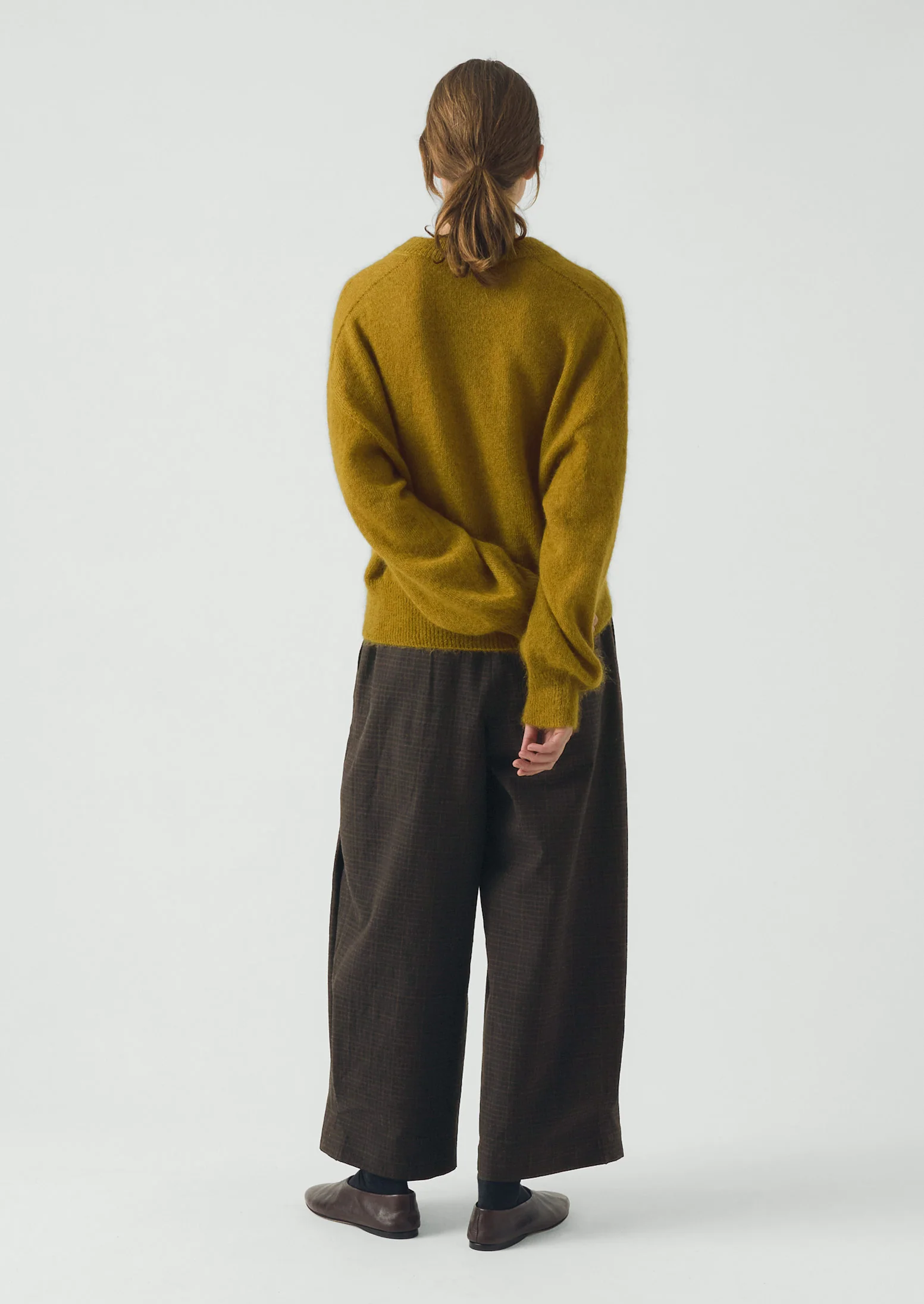 Fine Mohair Cotton Sweater | Golden Honey - Image 4
