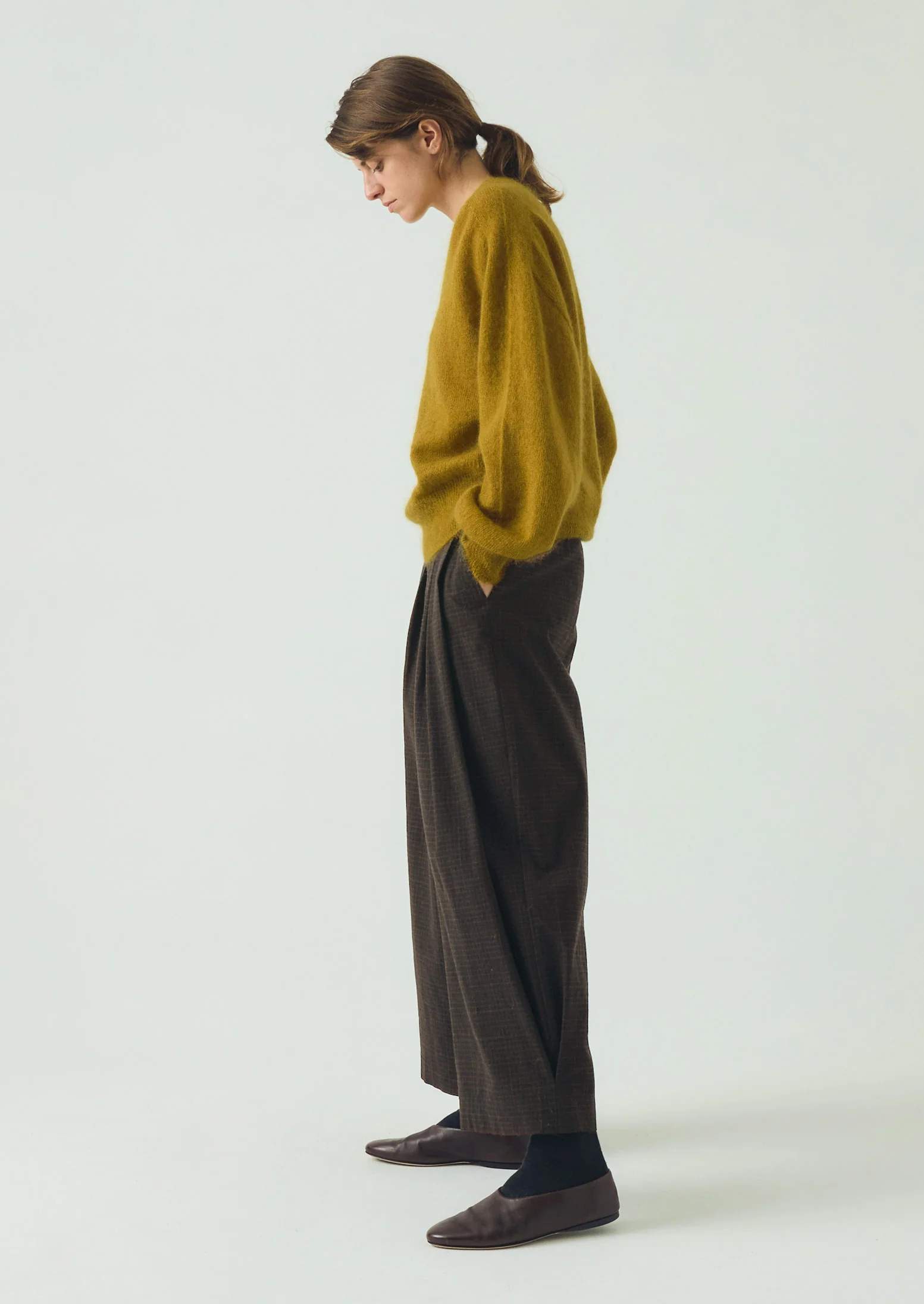 Fine Mohair Cotton Sweater | Golden Honey - Image 5