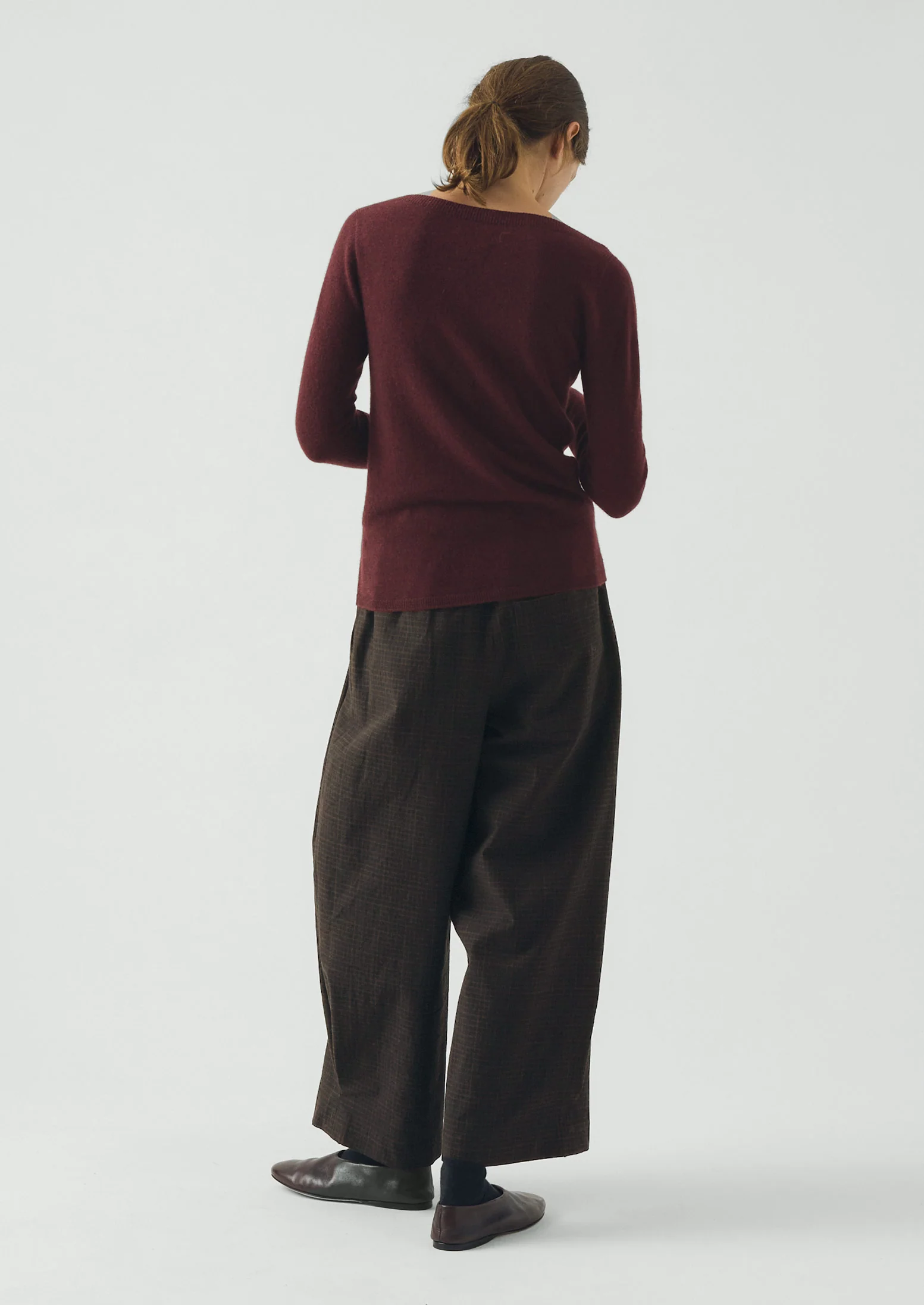 Fine Wool Cashmere Sweater | Beetroot - Image 3