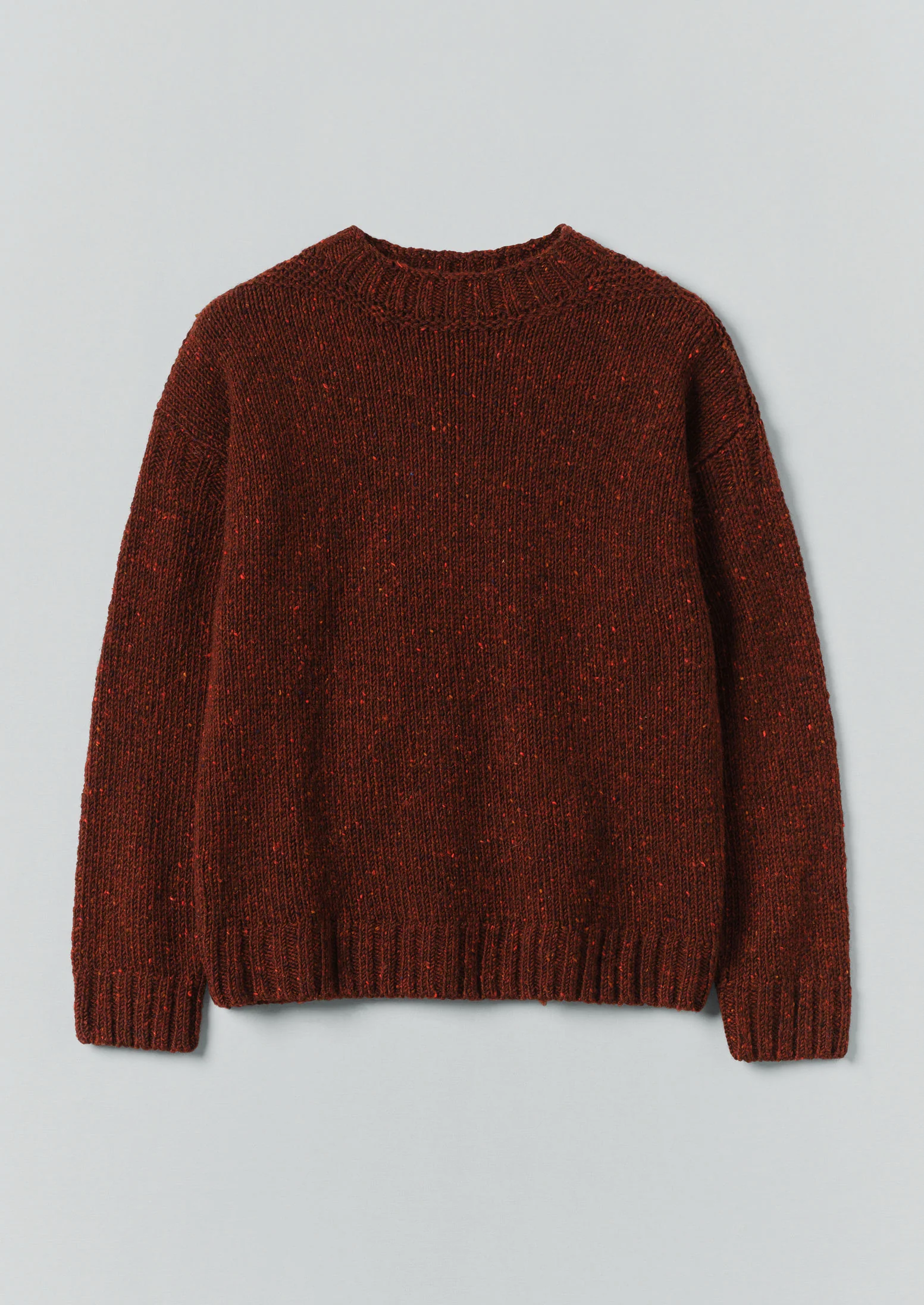 Finn Donegal Wool Sweater | Bordeaux - Image 5