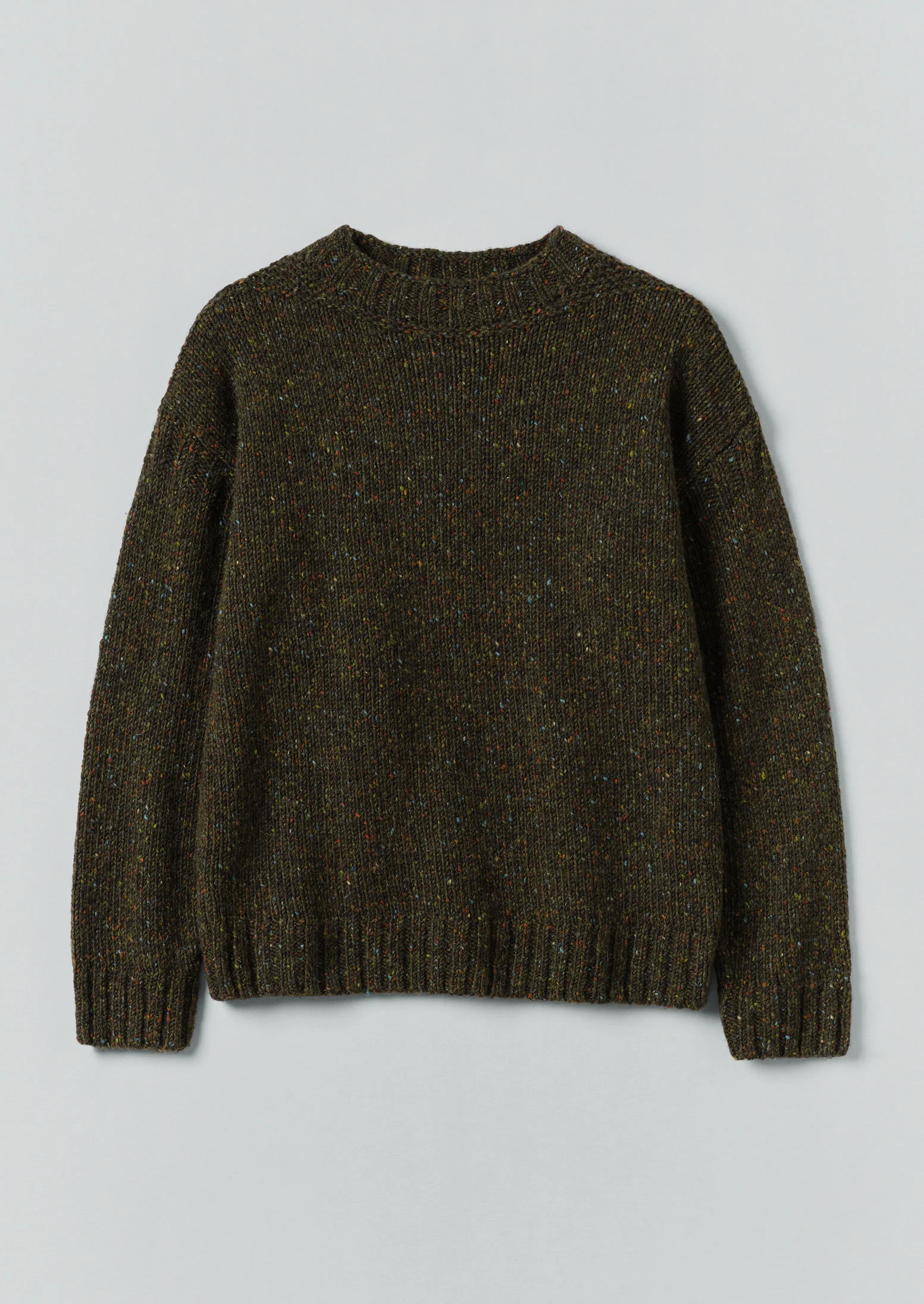 Finn Donegal Wool Sweater | Khaki - Image 6