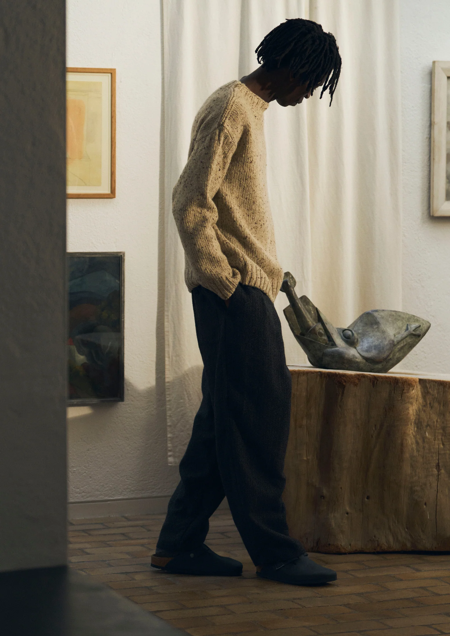 Finn Donegal Wool Sweater | Oatmeal - Image 3