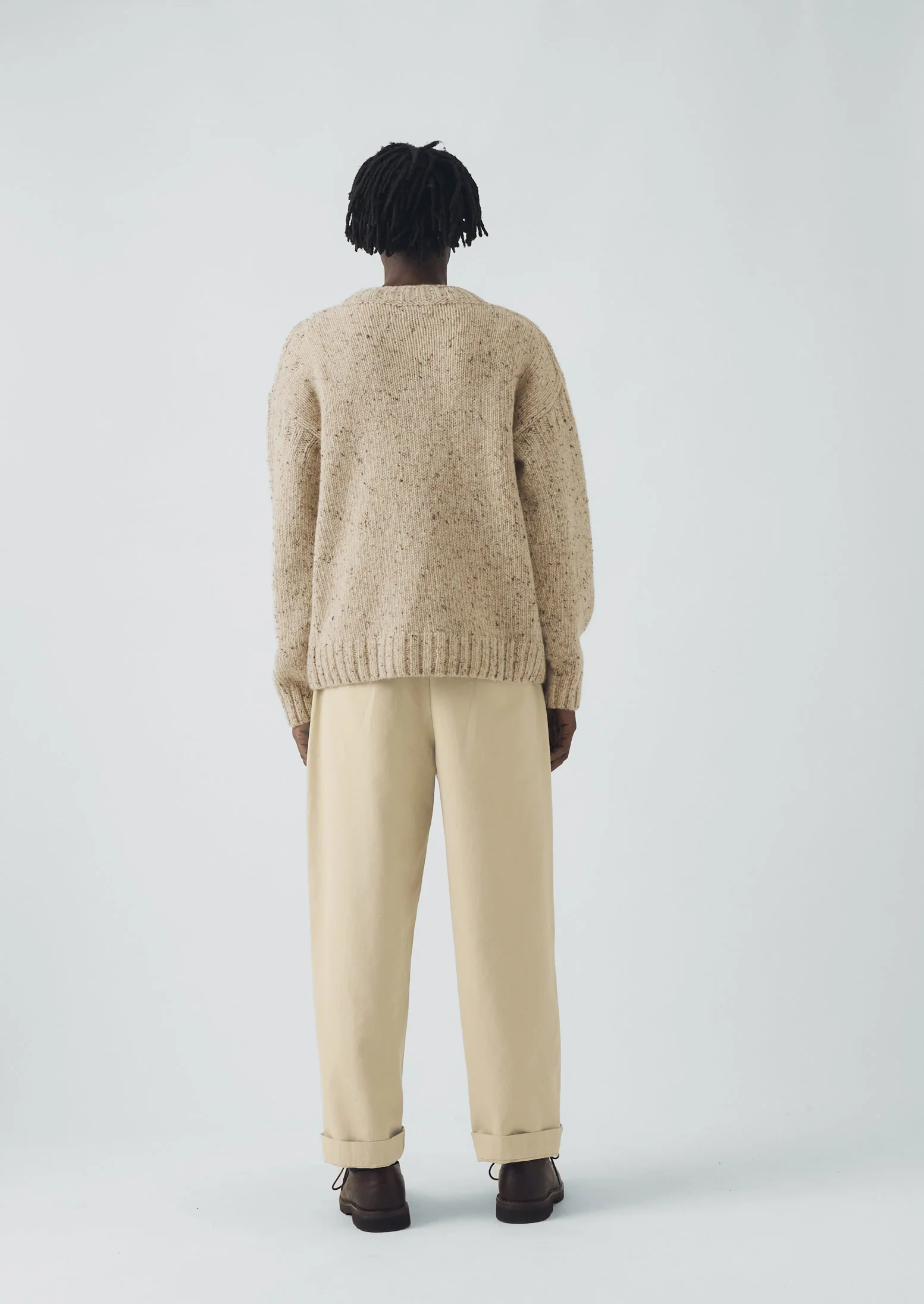 Finn Donegal Wool Sweater | Oatmeal - Image 6